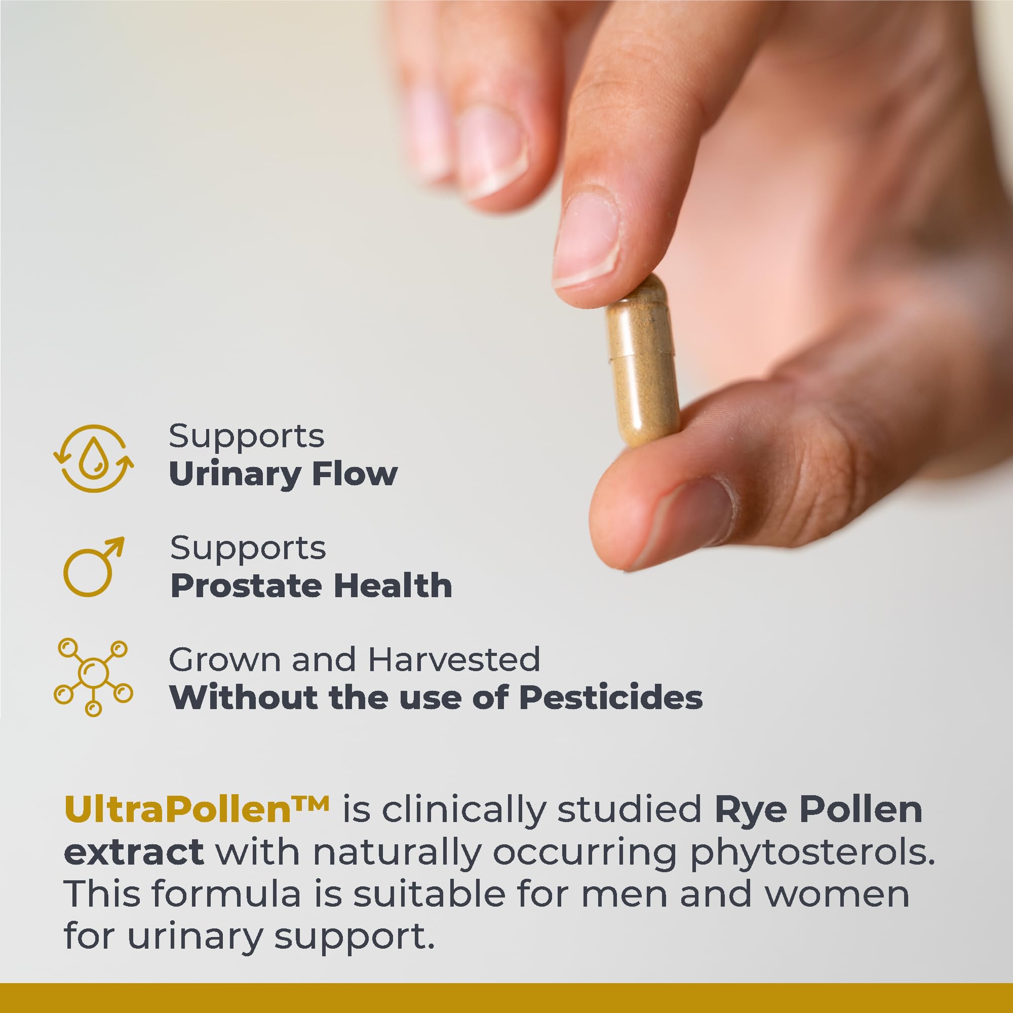 Premier Research Labs UltraPollen - Bee Pollen Supplement, Rye Pollen Extract, Prostate Health, Bee Pollen Extract from Rye Flower with Amino Acids, Supplement for Men & Women- 45 Vegetarian Capsules Premier Research Labs uk supplements