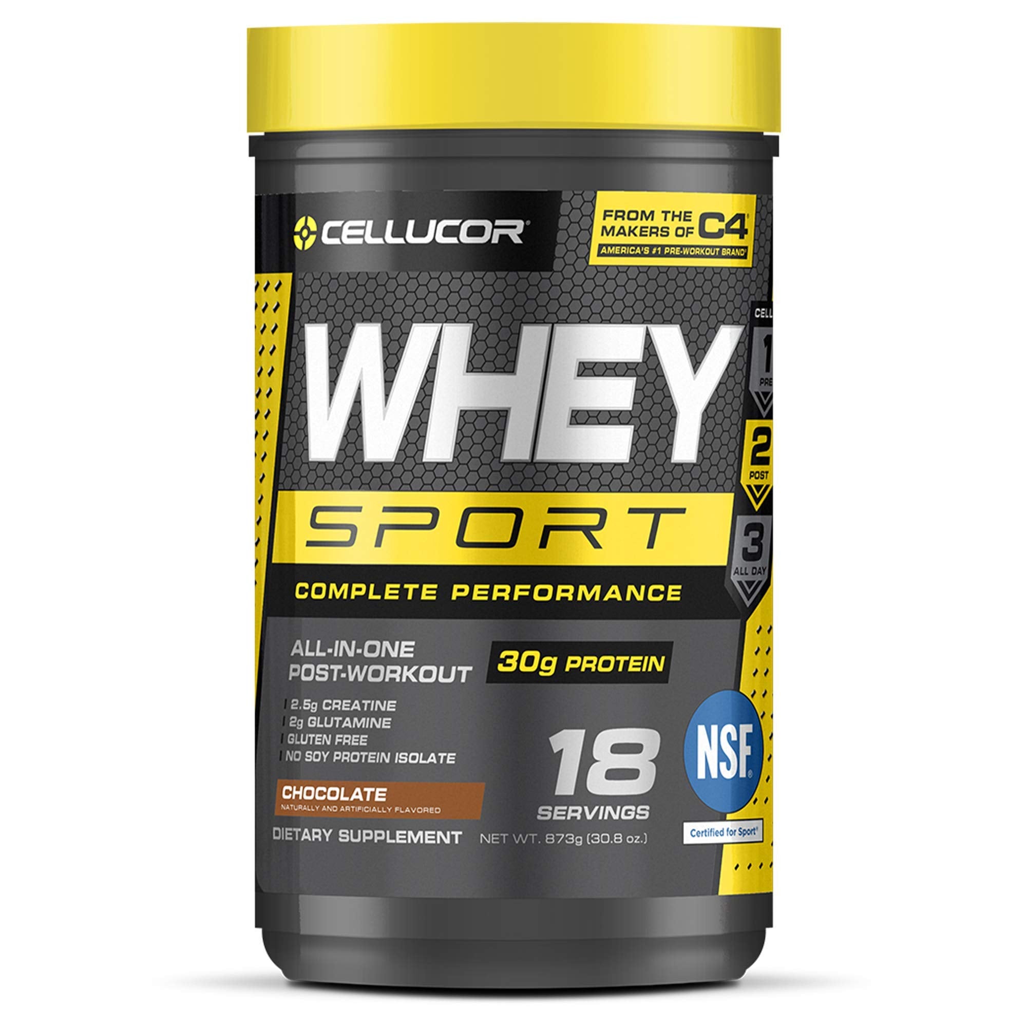 Cellucor Whey Sport Protein Powder Chocolate | Post Workout Recovery Drink with Whey Cellucor uk supplements