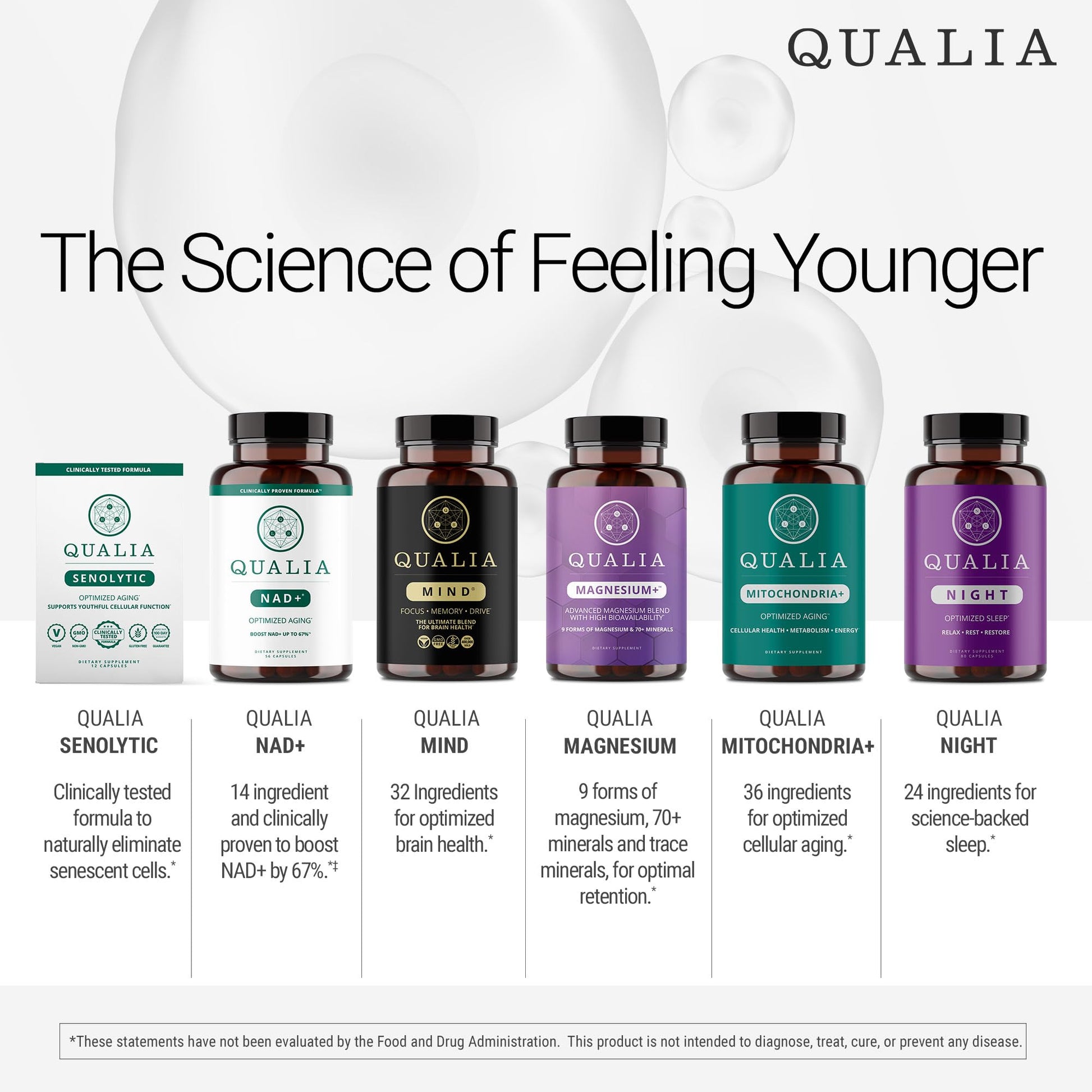 Qualia Mind (Caffeine Free) | The Ultimate Blend for Brain Health* | Doctor-Formulated Nootropic to Fuel Focus & Concentration* | Supports Long Term Brain Health| Maintain Drive & Productivity QUALIA LIFE SCIENCES uk supplements