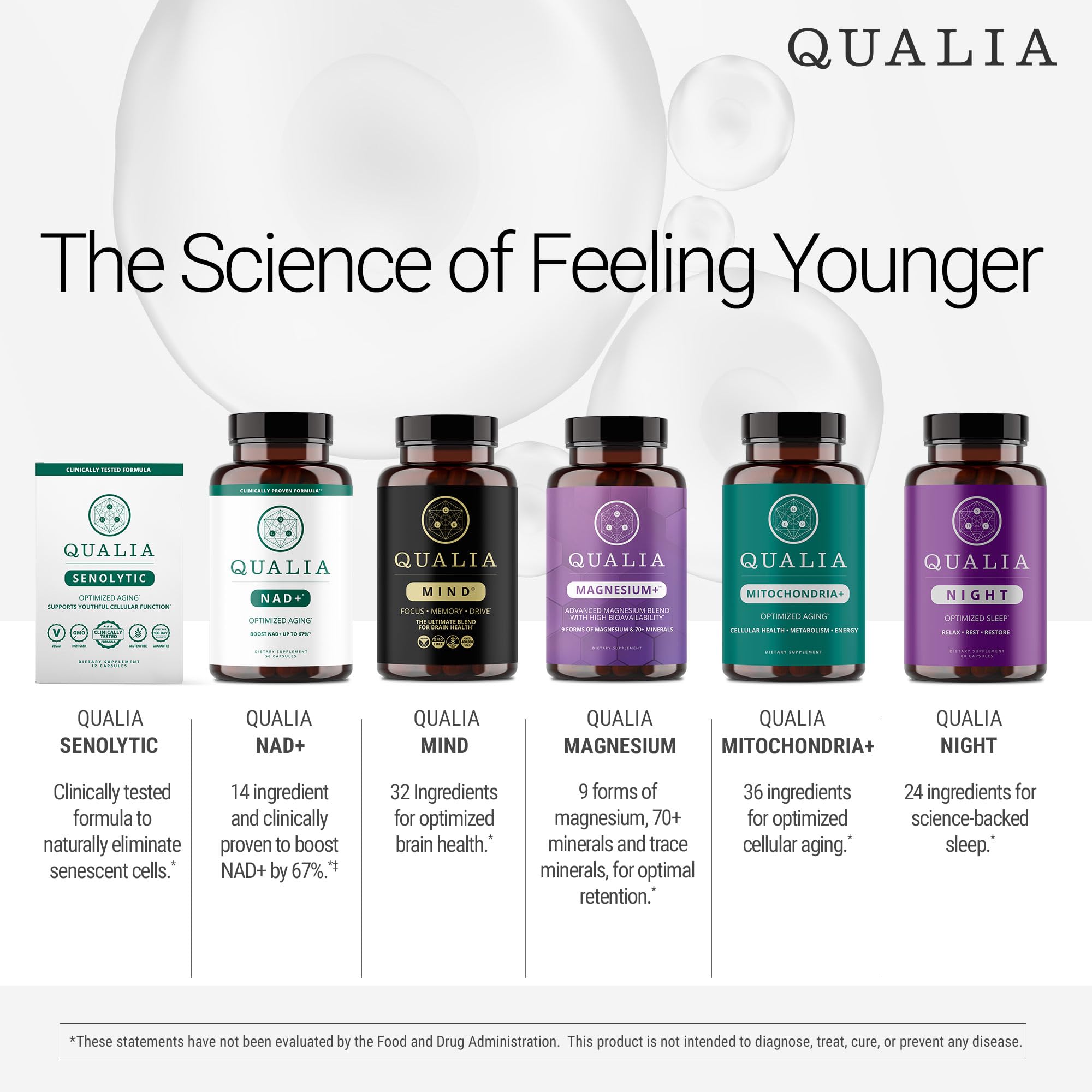Qualia Mind (Caffeine Free) | The Ultimate Blend for Brain Health* | Doctor-Formulated Nootropic to Fuel Focus & Concentration* | Supports Long Term Brain Health| Maintain Drive & Productivity QUALIA LIFE SCIENCES uk supplements