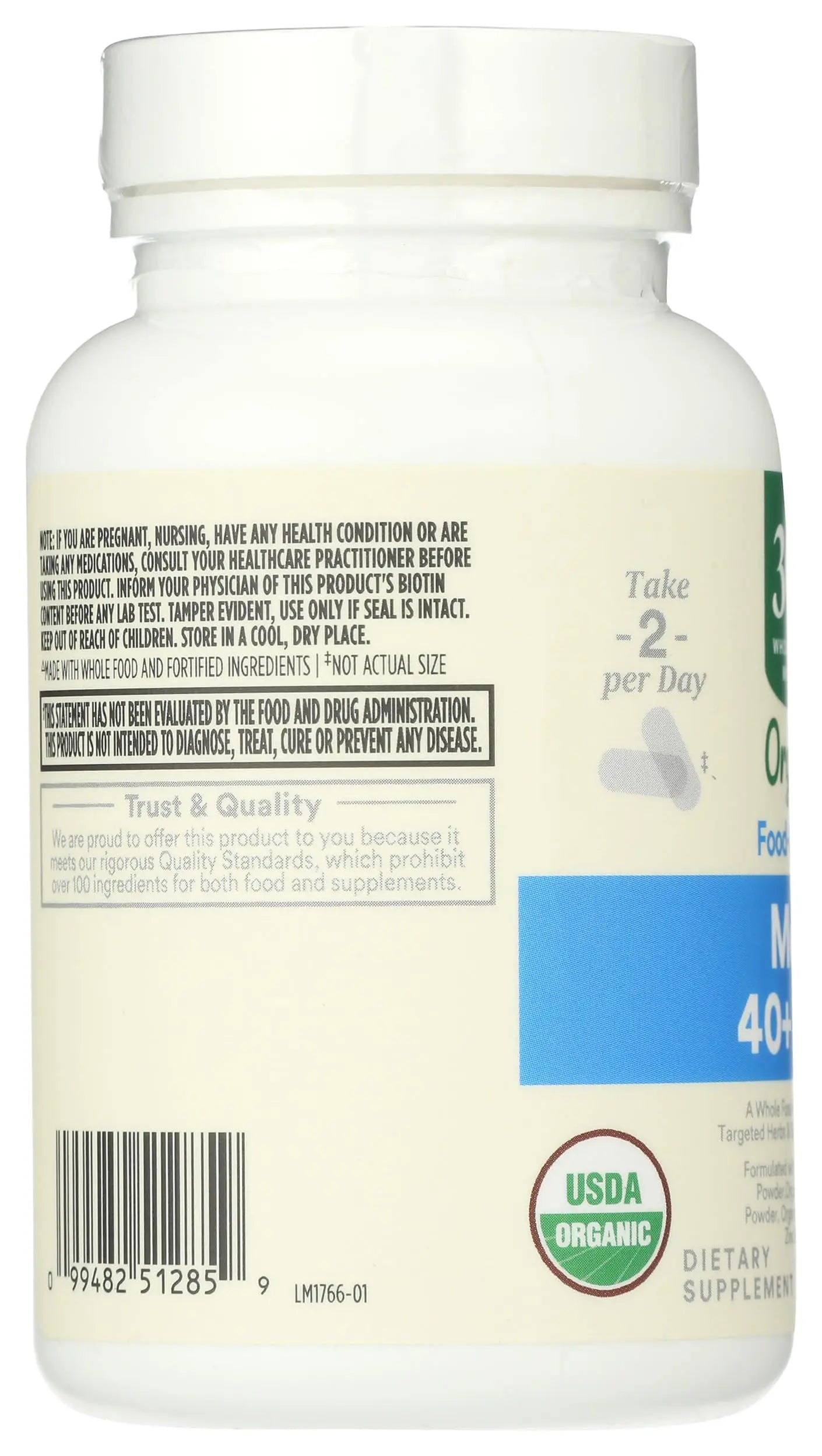 365 by Whole Foods Market, Vitamin Multi Mens Food Cultured 40 Plus, 60 Count 365 by Whole Foods Market uk supplements