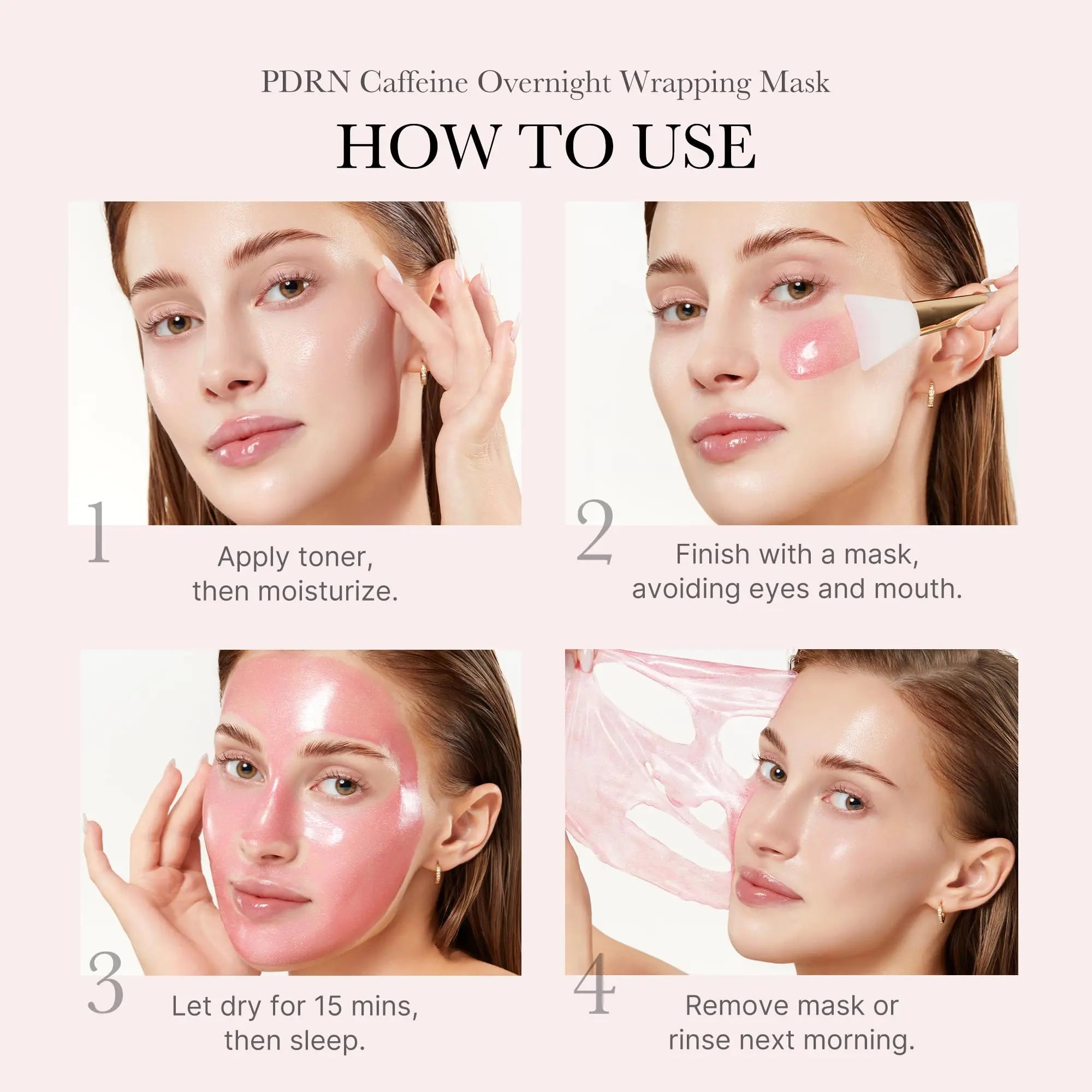 medicube Wrapping Mask PDRN Caffeine Overnight Peel Off Facial Mask | Firming, Depuffing & Hydration | Caffeine, Collagen For Refined, Glass Skin & Face Contour Support | Korean Skin Care, 2.53 fl.oz medicube uk supplements