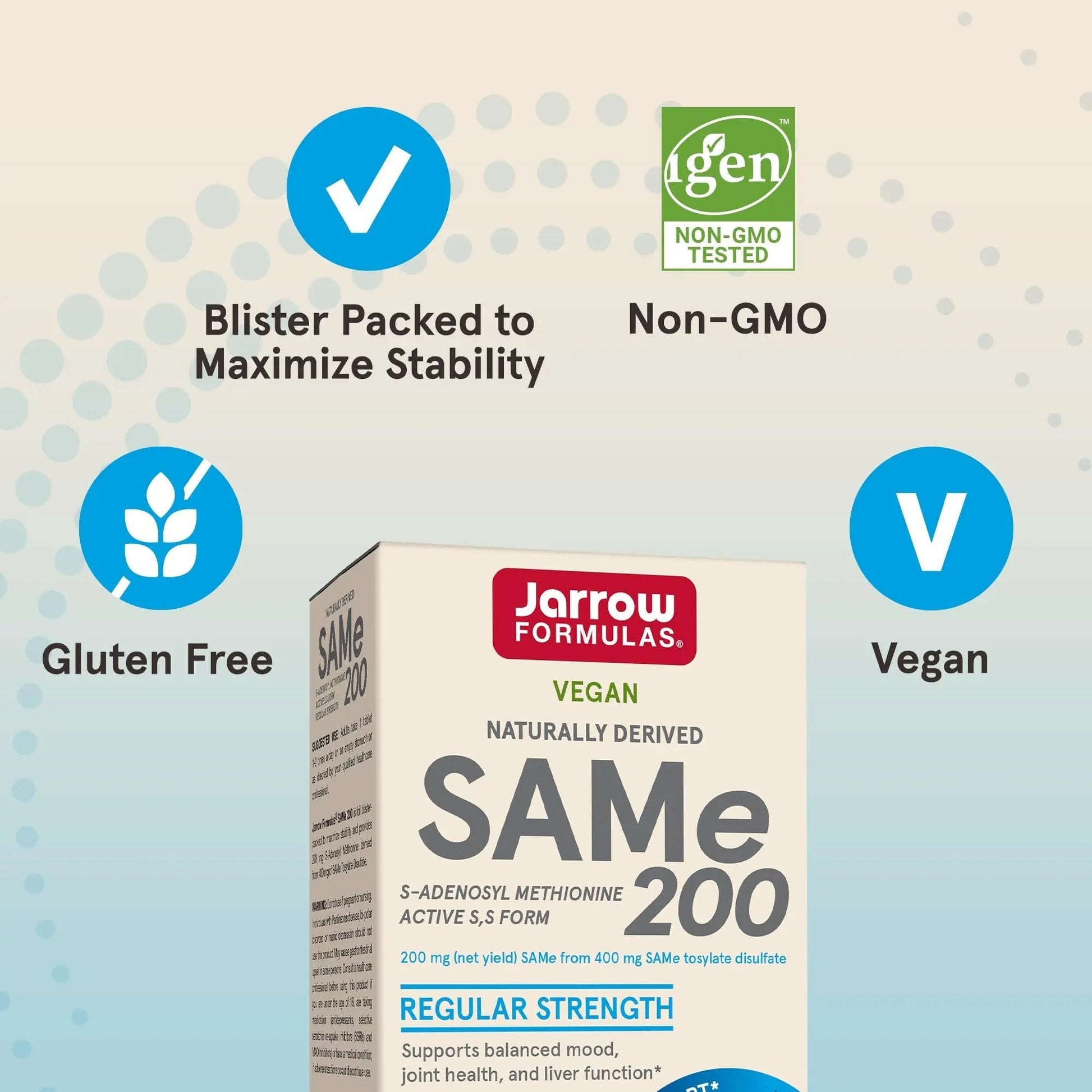 Jarrow Formulas® Same 200 mg, Supports Joint Health, Liver Function, Brain Metabolism, 60 Tablets, Up to A 60 Day Supply Jarrow Formulas uk supplements