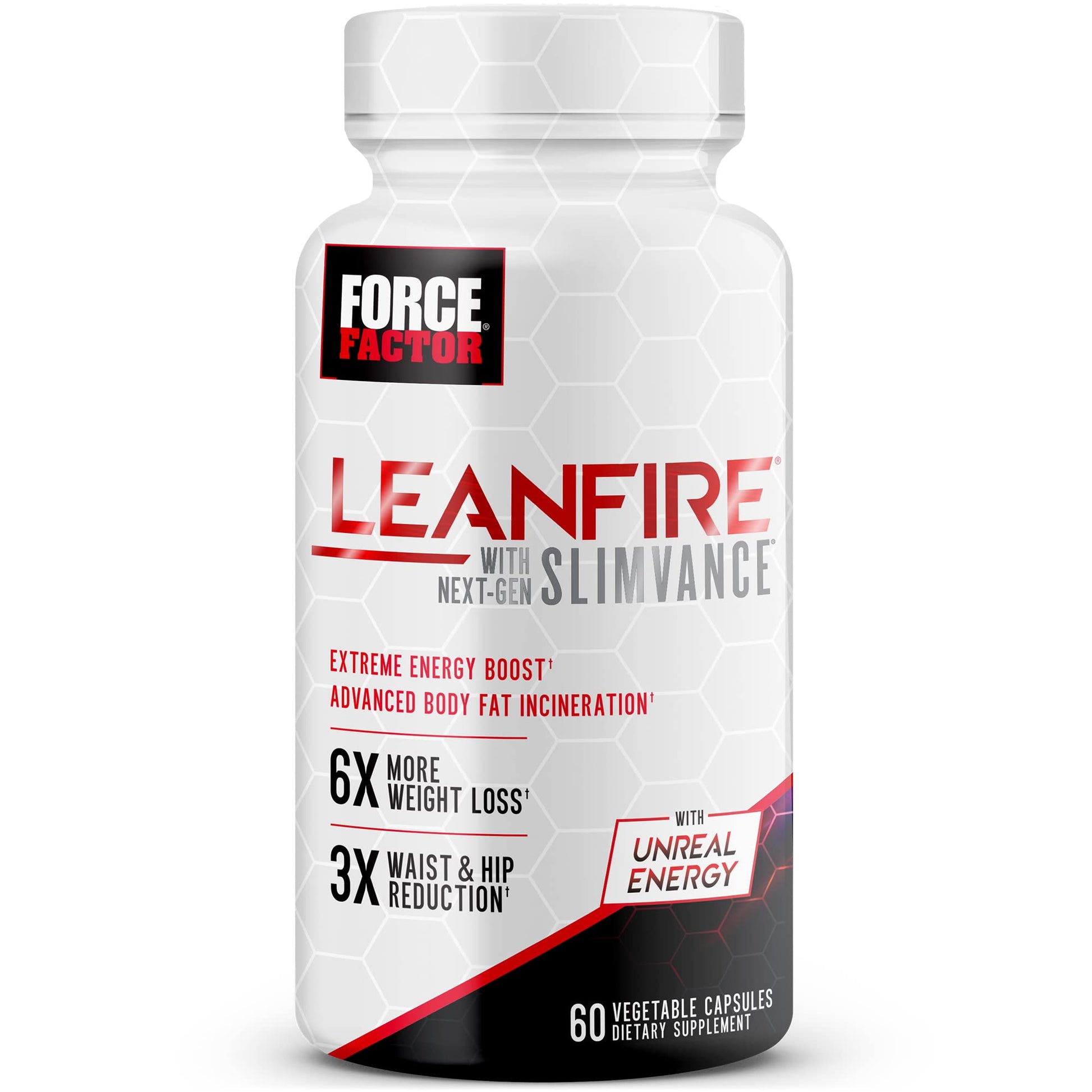 FORCE FACTOR LeanFire with Next-Gen SLIMVANCE Advanced Thermogenic Fat Burner Force Factor uk supplements