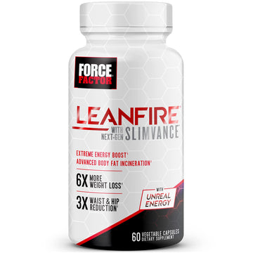 FORCE FACTOR LeanFire with Next-Gen SLIMVANCE Advanced Thermogenic Fat Burner Force Factor uk supplements