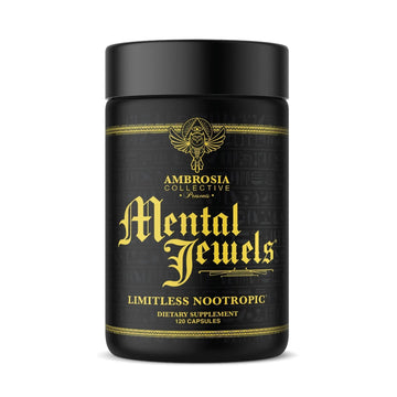 Ambrosia Mental Jewels (Capsules) - Cognitive Enhancer | Increase Memory, Communication Skills, Concentration & Focus | Alpha GPC, Choline, BaCognize Ambrosia uk supplements