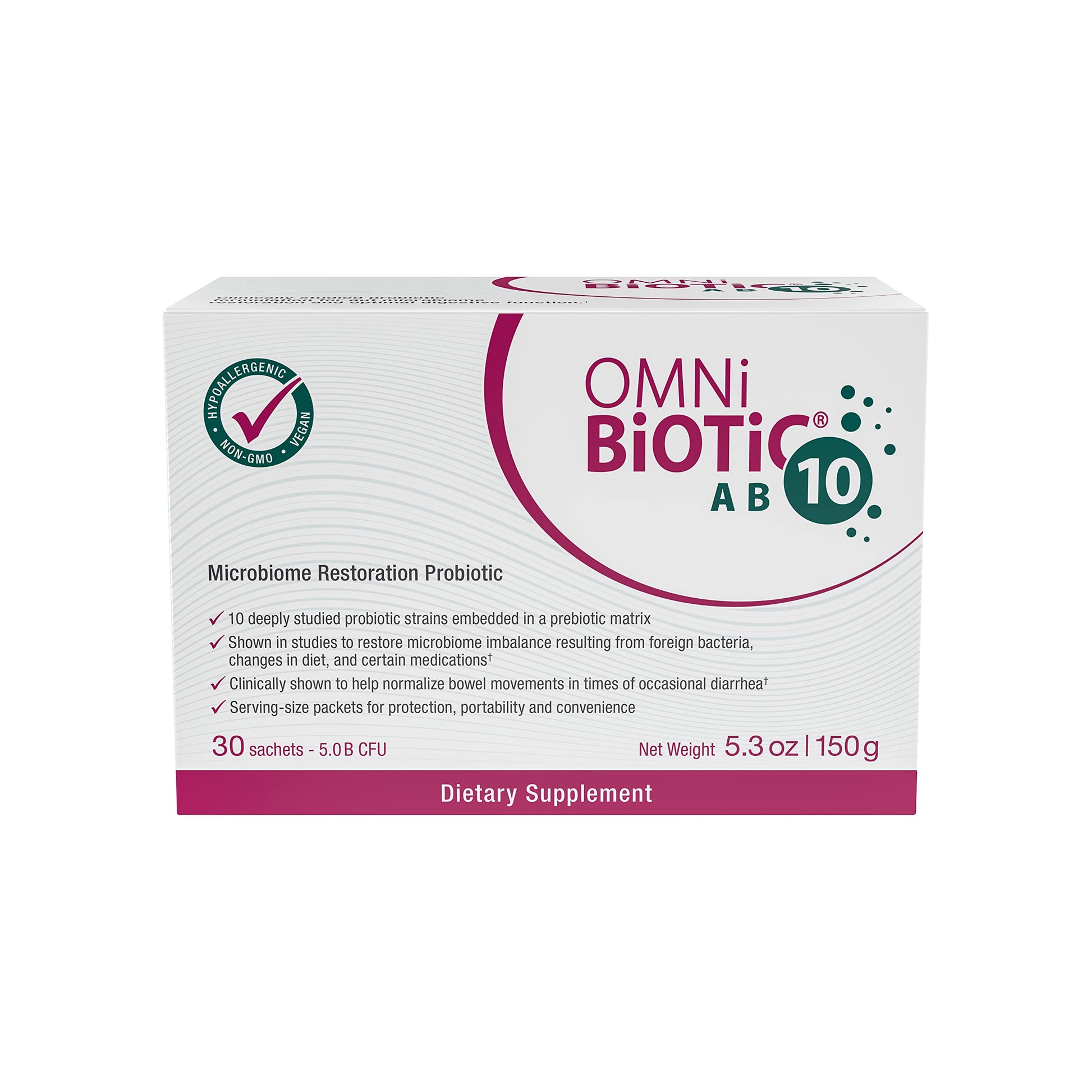 OMNi BiOTiC AB 10 - Clinically Tested Restorative Probiotic - Supports & Restores Gut Flora & Digestion OMNi BiOTiC uk supplements