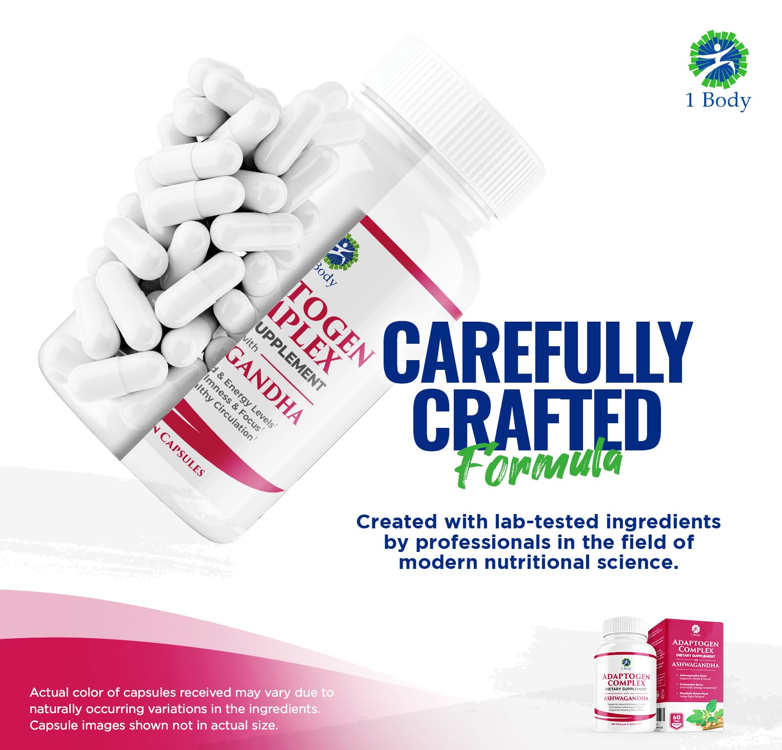 1 Body Adaptogen Complex with Ashwagandha 1 Body uk supplements