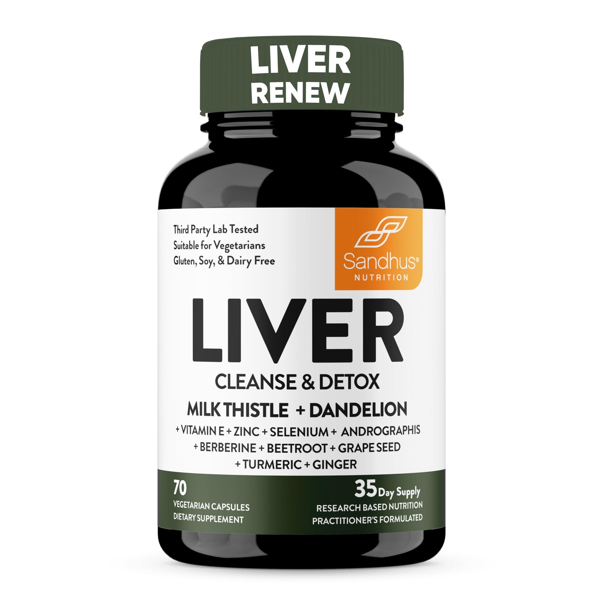 Sandhu's Liver Renew Cleanse Detox, Repair & Support |70 Capsules| 1 Month+ Supply Sandhu's uk supplements