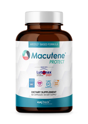 Natural Eye Health Vitamins with Bilberry Zeaxanthin Lutein - Macular Supp Eyecheck uk supplements