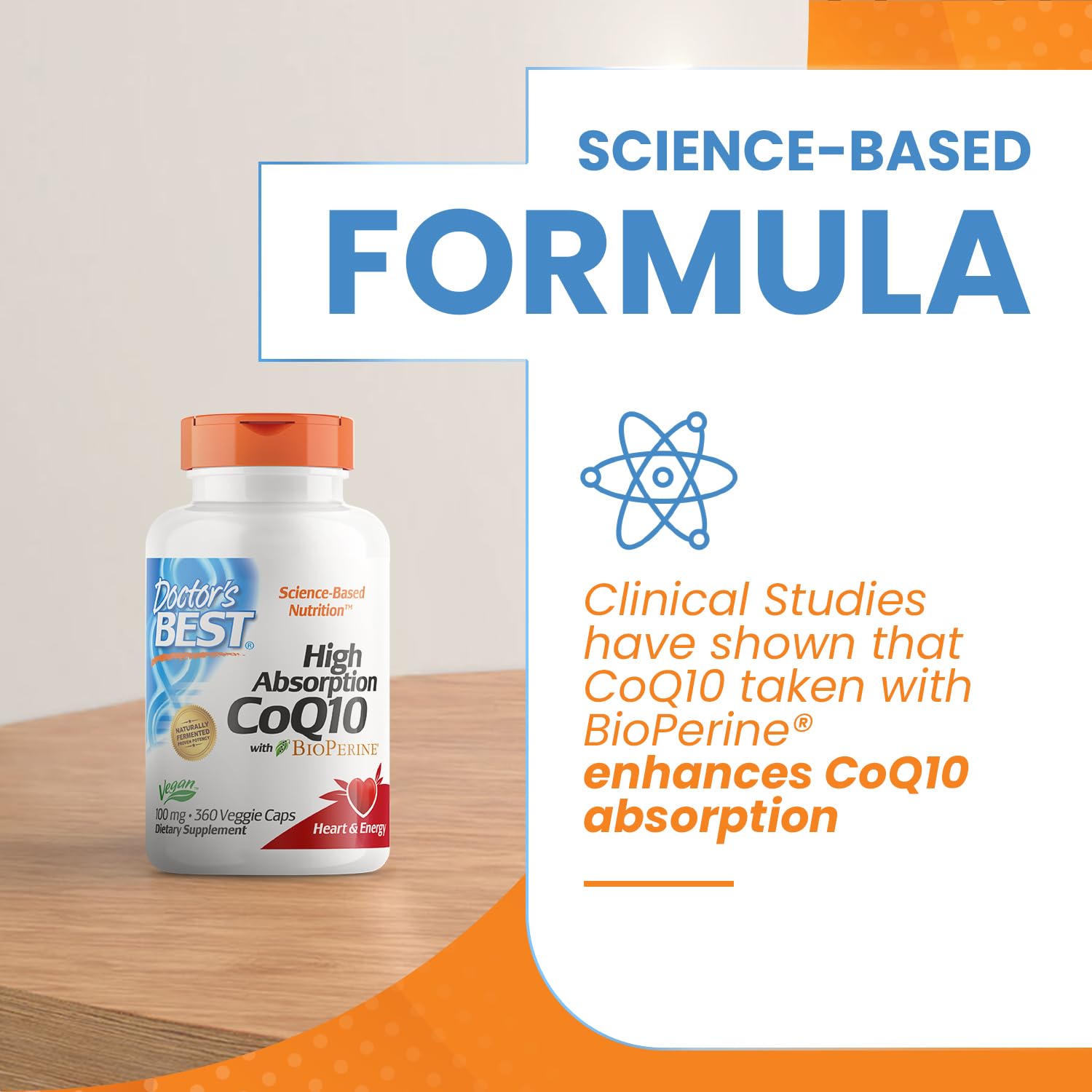 Doctor's Best High Absorption CoQ10 with BioPerine, Gluten Free, Naturally Fermented Doctor's BEST uk supplements