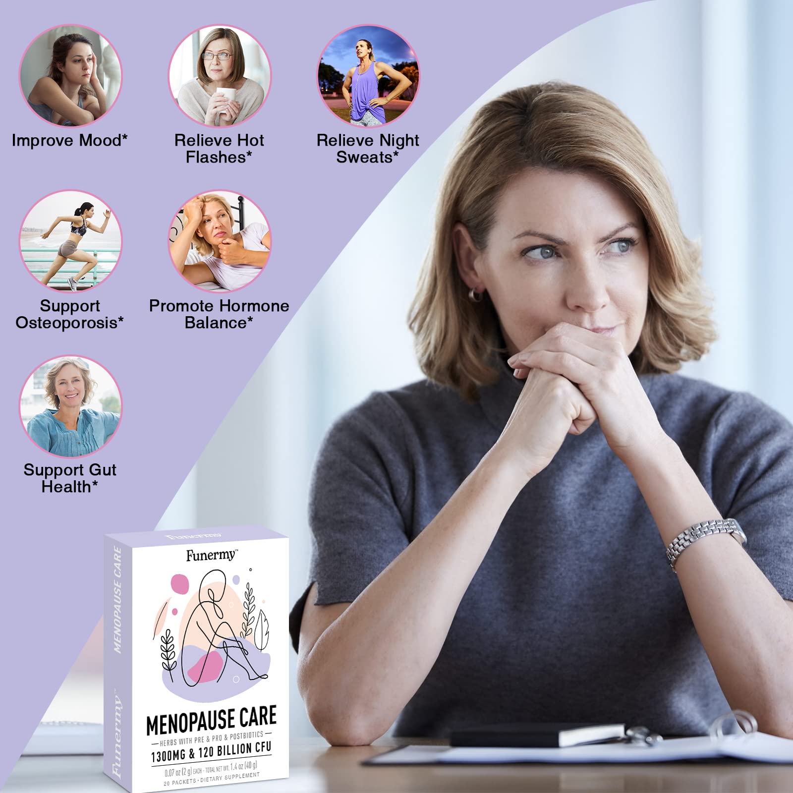Funermy Postnatal Probiotics Lactation Supplements and Menopause Probiotics for Women Funermy uk supplements