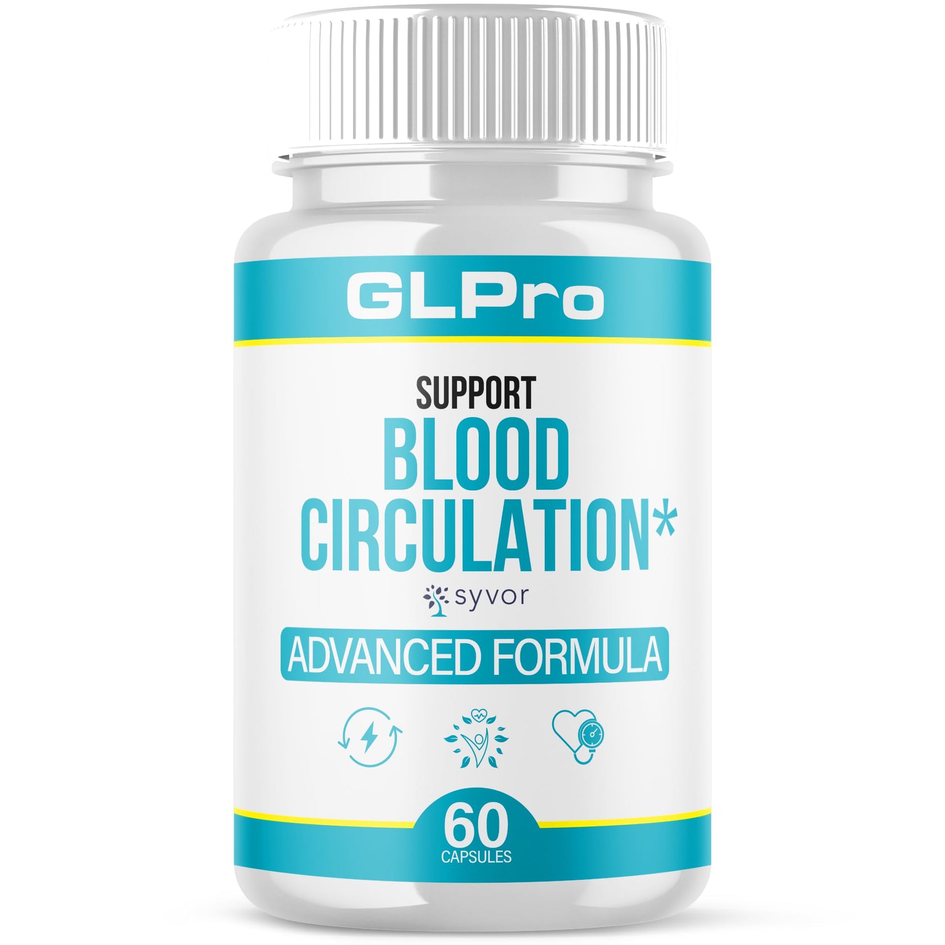 GLPro Blood Capsules, Official GLPro Blood Health Support Pills with All Natural Ingredients, Advanced Formula Supplement with Maximum Strength Premium Vitamins for Women and Men (60 Capsules) Syvor uk supplements