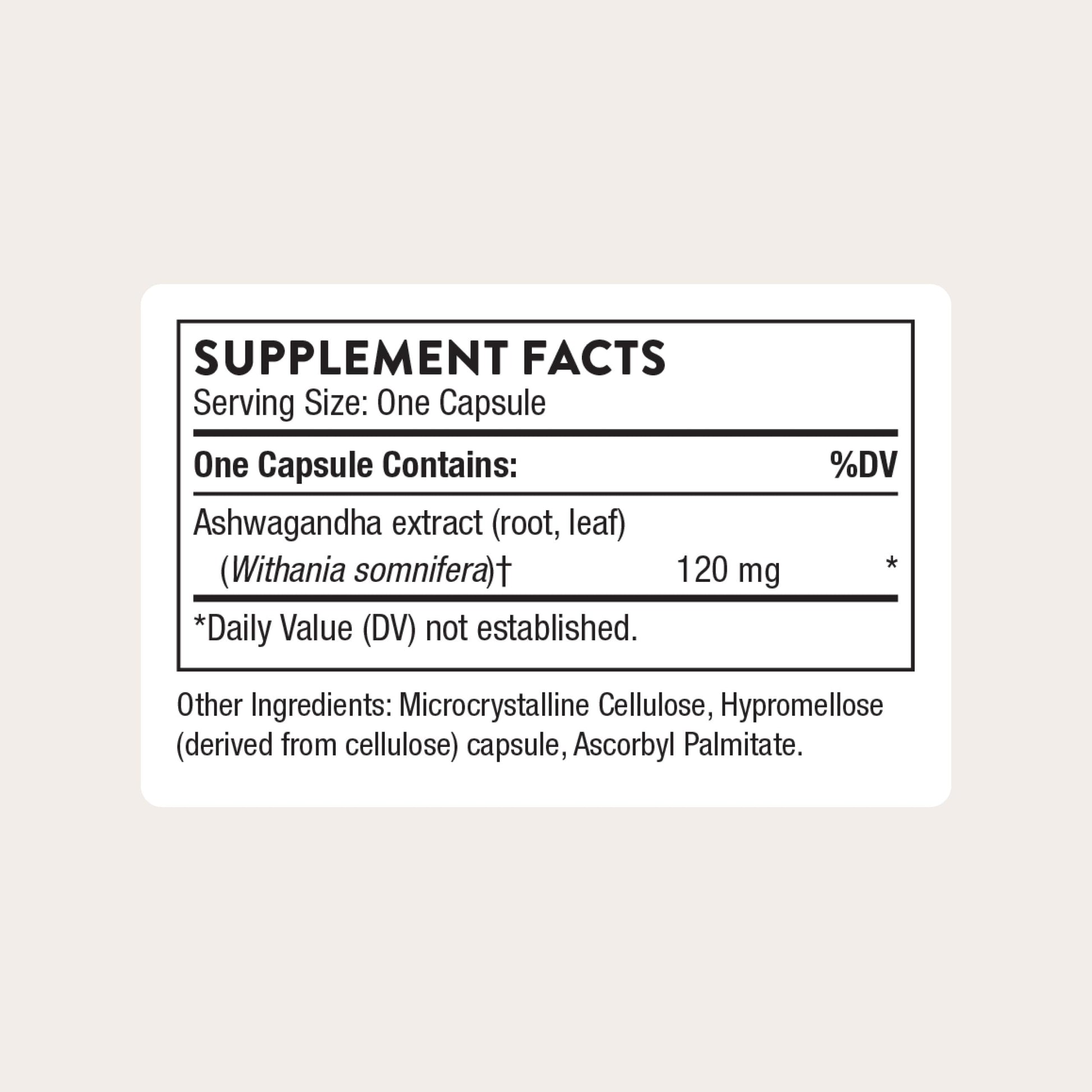 THORNE - Ashwagandha - Highly Concentrated Shoden - Calming Stress Support for Women & Men* - Supports Daytime Energy, Mental Clarity & Optimal Immune Function* - 30 Capsules THORNE uk supplements