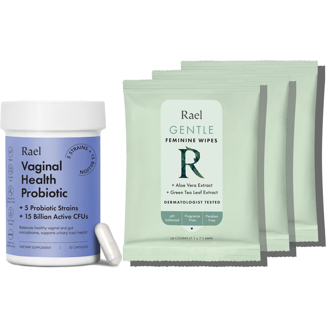 Rael Bundle - Probiotics Supplements for Women, Digestive Enzymes, Urinary Tract Health Rael uk supplements