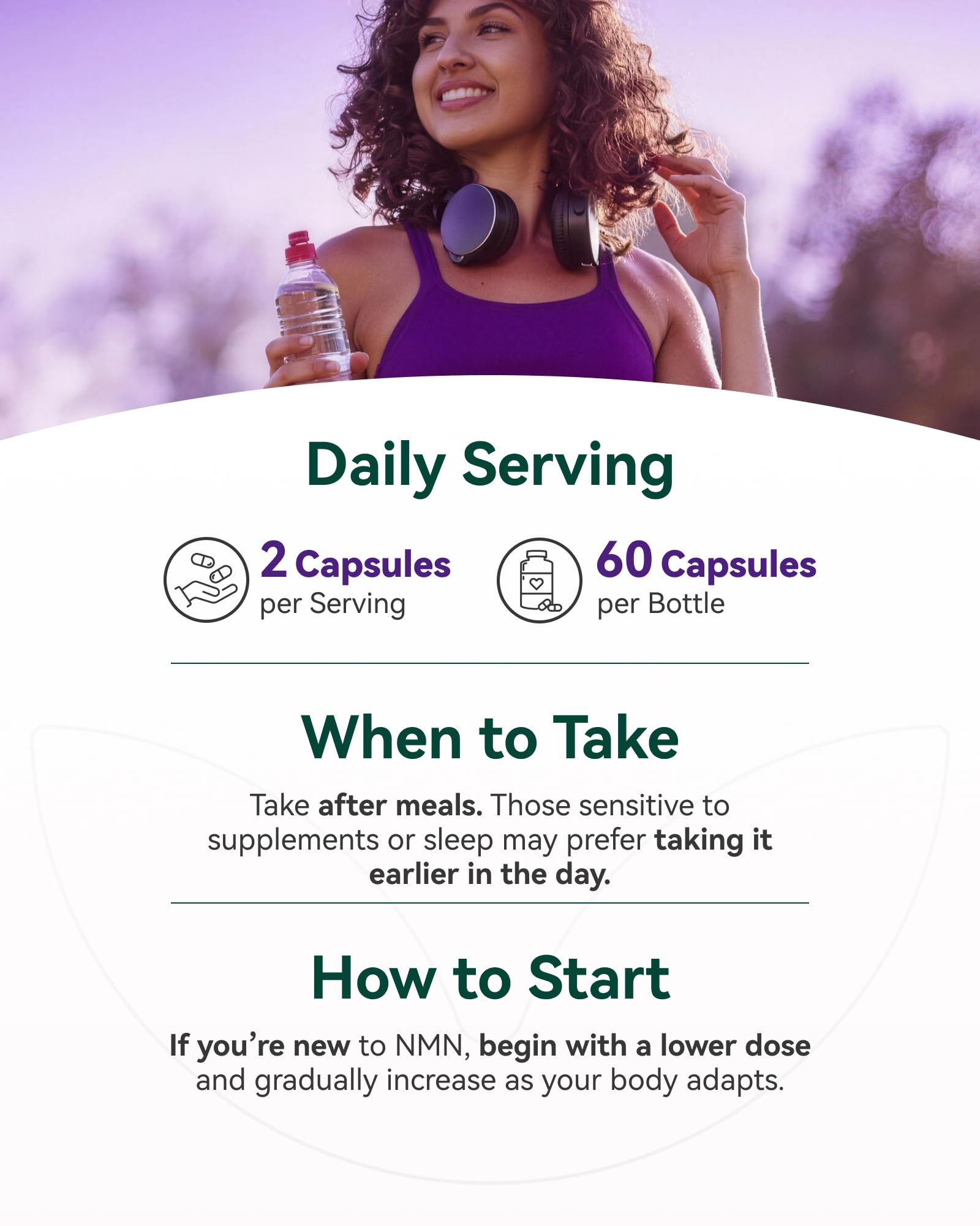 Inner Brightness NMN Supplement 500mg, 99.9% High Purity, Supports NAD+ Levels & Cellular Energy, 5-in-1 Formula with Resveratrol & Astaxanthin, Non-GMO, Gluten-Free, 60 Capsules Inner Brightness uk supplements