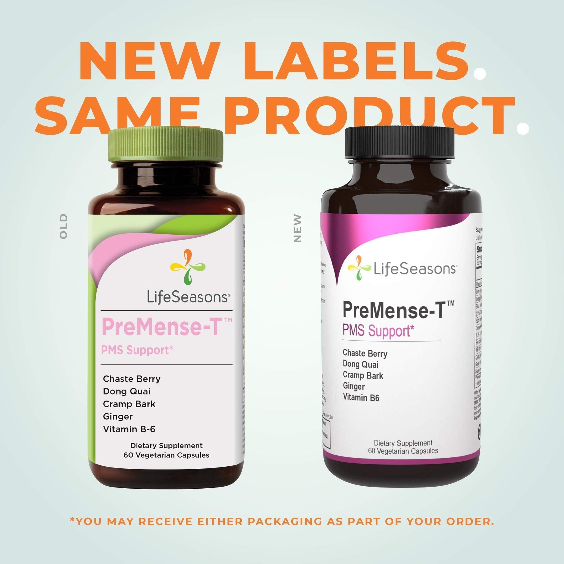 PreMense-T - PMS Relief Supplement - Ginger, Cramp Bark, Black Cohosh, Dong Quai, Chasteberry & Vitamin B6 LifeSeasons uk supplements