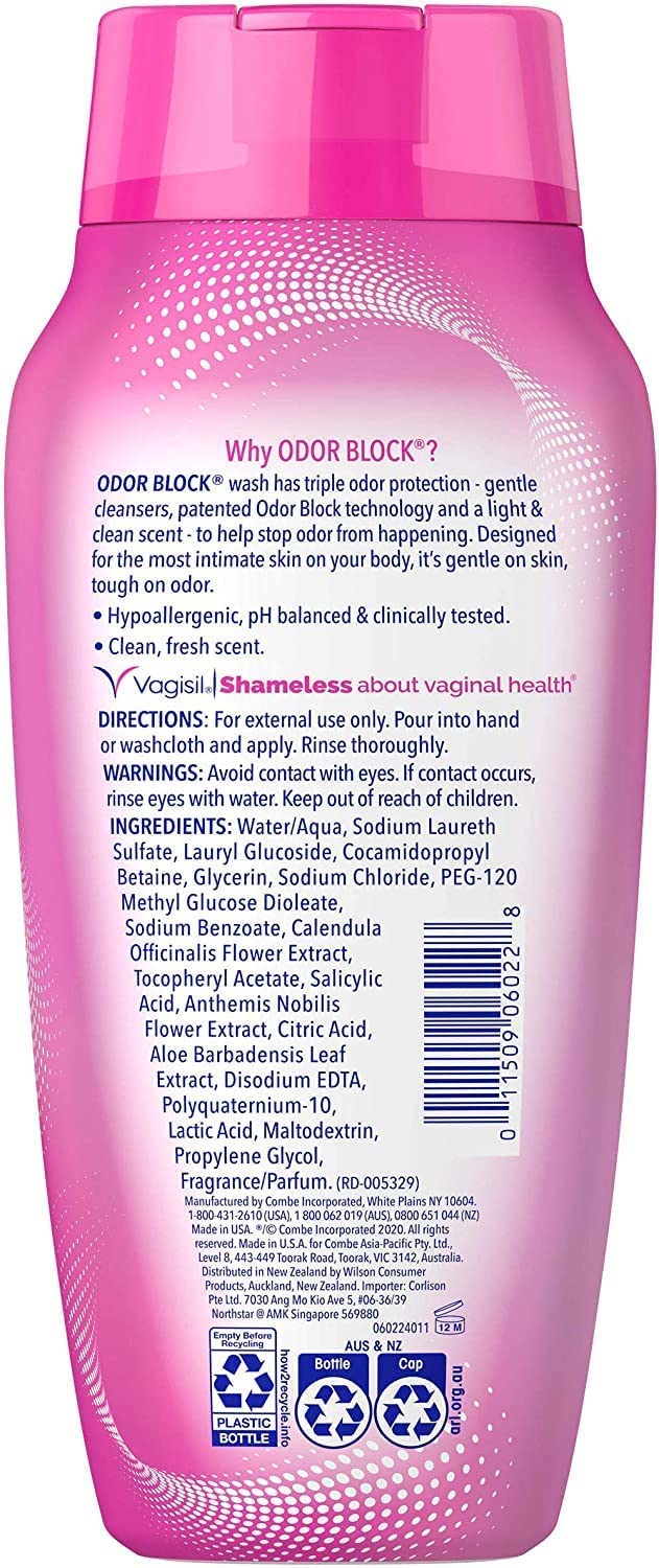 Vagisil Odor Block Daily Intimate Vaginal Wash 12 oz (Pack of 2) Vagisil uk supplements