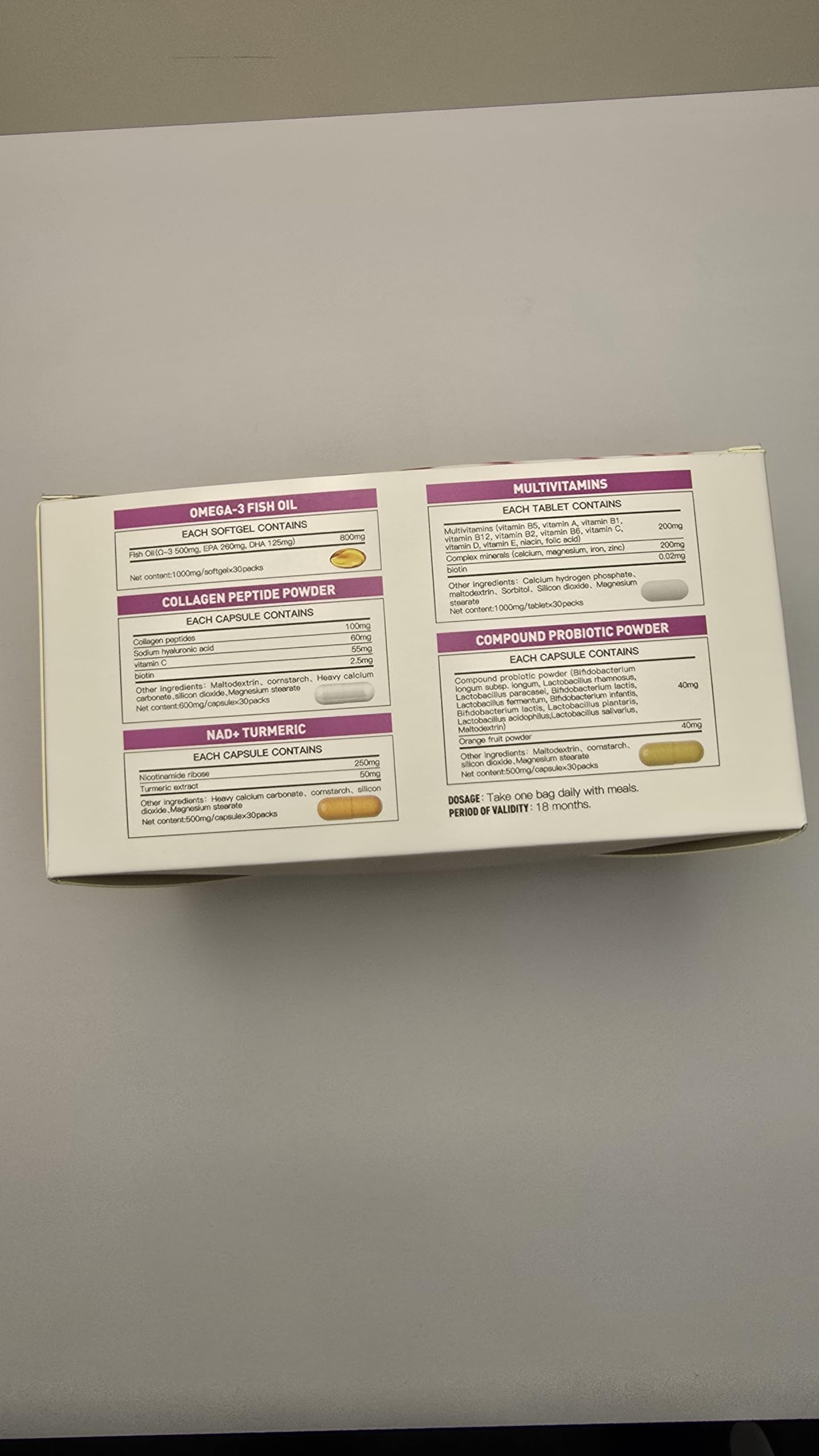 Natener 6 in 1 Women Vaginal Probiotics, 80B CFU Lactobacillus + 800mg Omega-3 + 250mg NAD+ + 179.5mg Vitamin C Promote Healthy Vaginal Odor & Vaginal Flora LLVYUO uk supplements