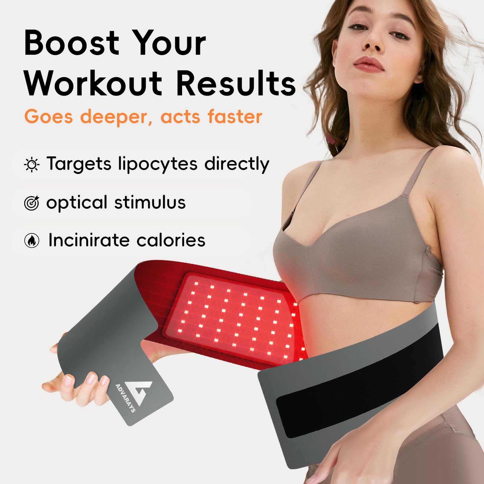 Red Light Therapy Infrared Belt: Pain Relief Body Pad 100 LEDs Red Light Therapy Belt ADVARAYS uk supplements