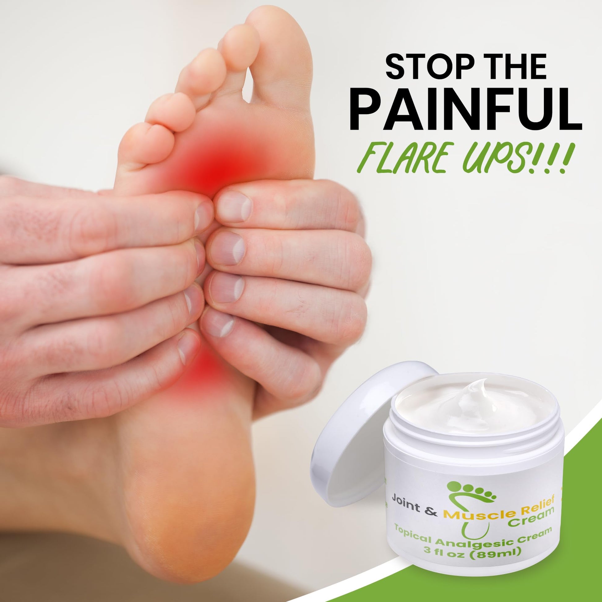 Gout and You Joint & Muscle Relief Cream - Fast Acting Joint Discomfort and Muscle Ache Relieving Rub with Arnica/Ilex Leaf Extract, Aloe Vera and Tea Tree Oil Gout and You uk supplements