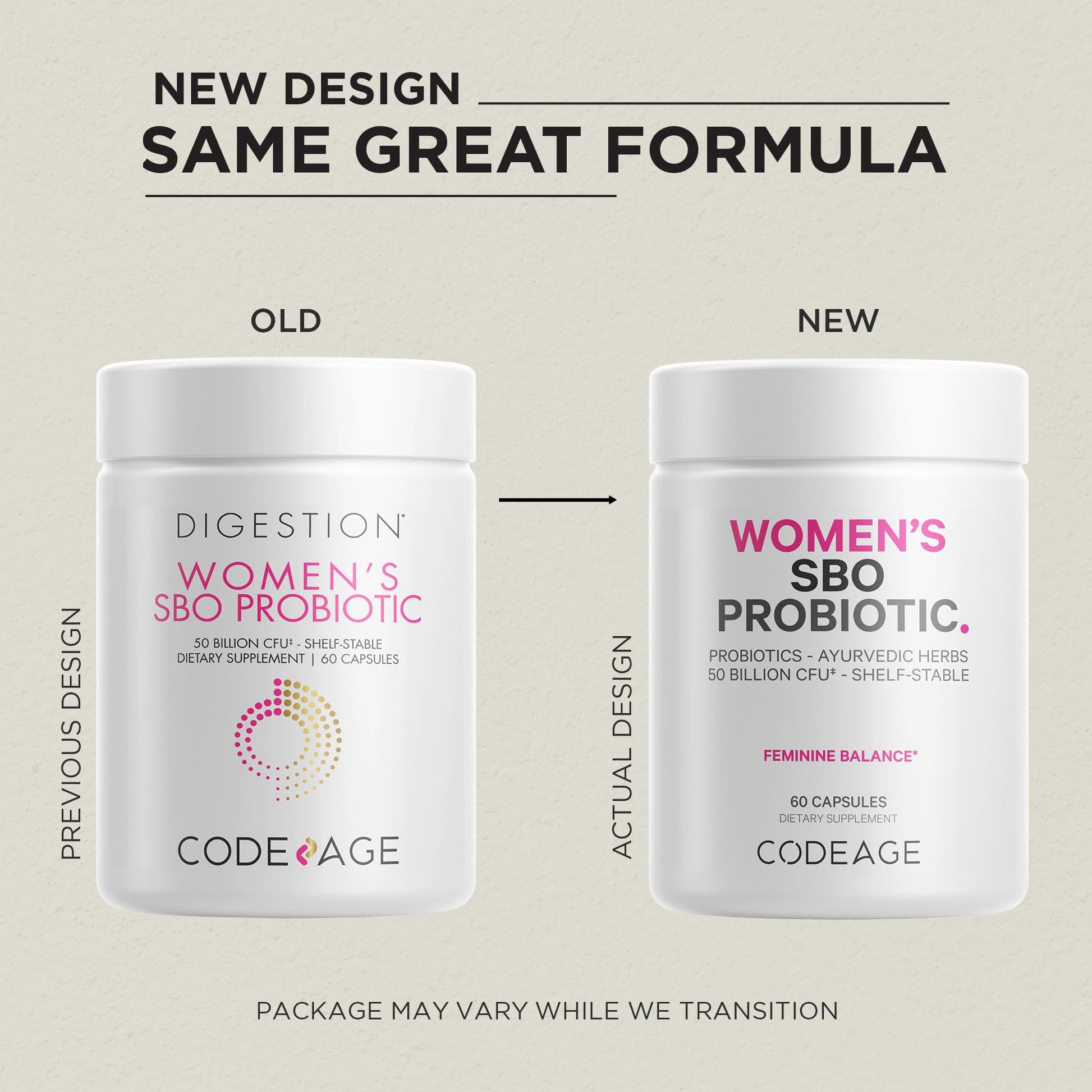 Codeage Women’s Probiotics Supplement - 50 Billion CFUs - SBO Probiotics & Prebiotics - Cranberries - Feminine Health - Fermented Botanical Blend, Whole Food Supplement - Vegan, Non-GMO - 60 Capsules Codeage uk supplements