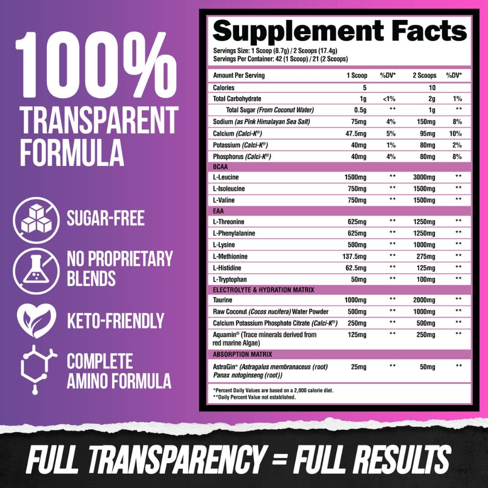 Alpha Lion Superhuman Intra Workout Powder for Men & Women, Amino Acids Drink ALPHA LION uk supplements