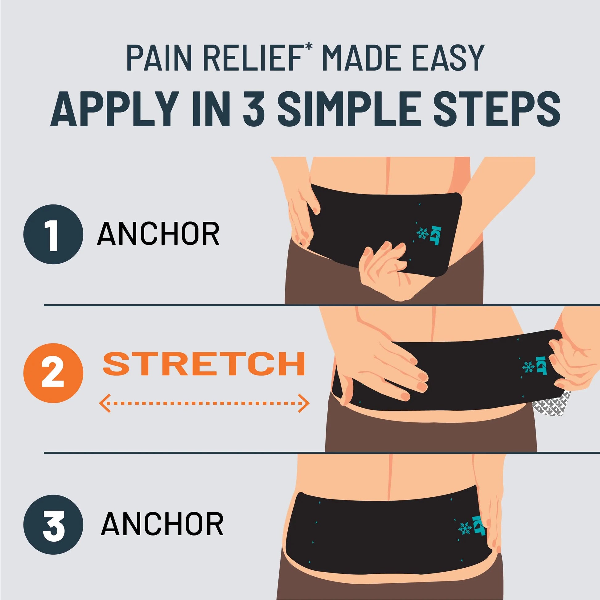 KT Tape, Back Pain Relief Patches, Extra Large 4"x10", Menthol Infused Kinesiology Tape, Cooling Pain Therapy, Everyday Long-Lasting Relief, 4 Count KT Tape uk supplements