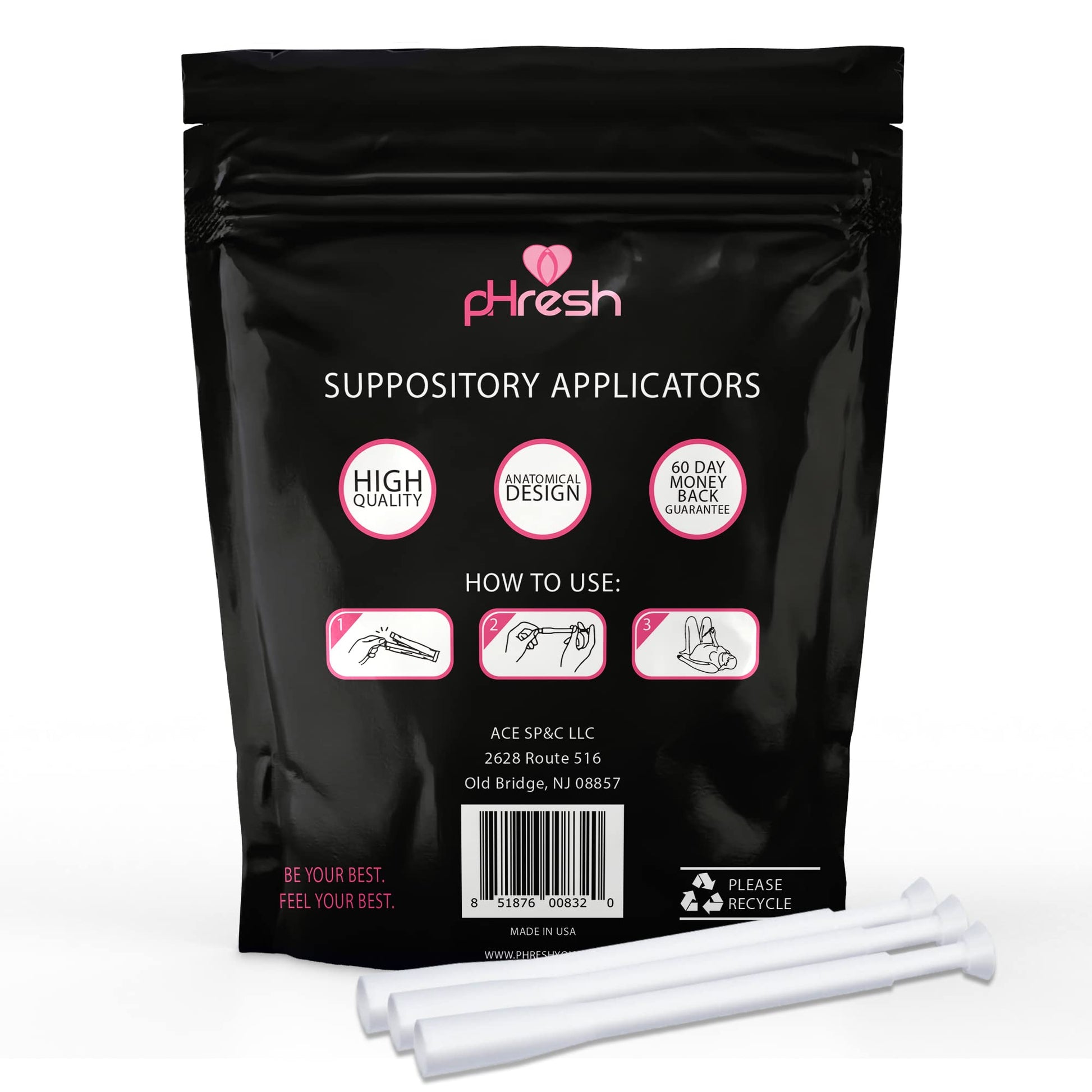 ACE NUTRITION Boric Acid Suppositories + 30 Applicators ACE NUTRITION uk supplements