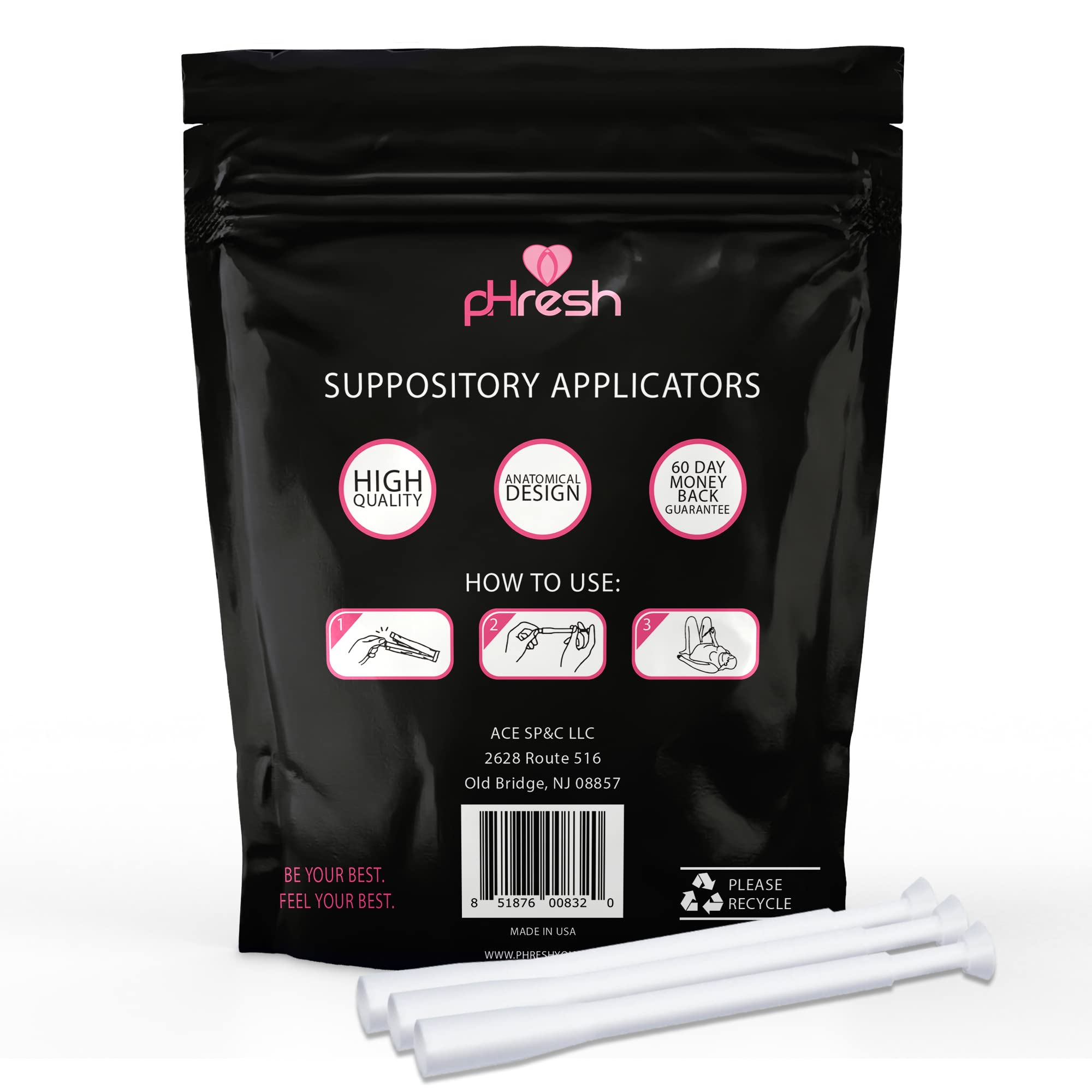 ACE NUTRITION Boric Acid Suppositories + 30 Applicators ACE NUTRITION uk supplements