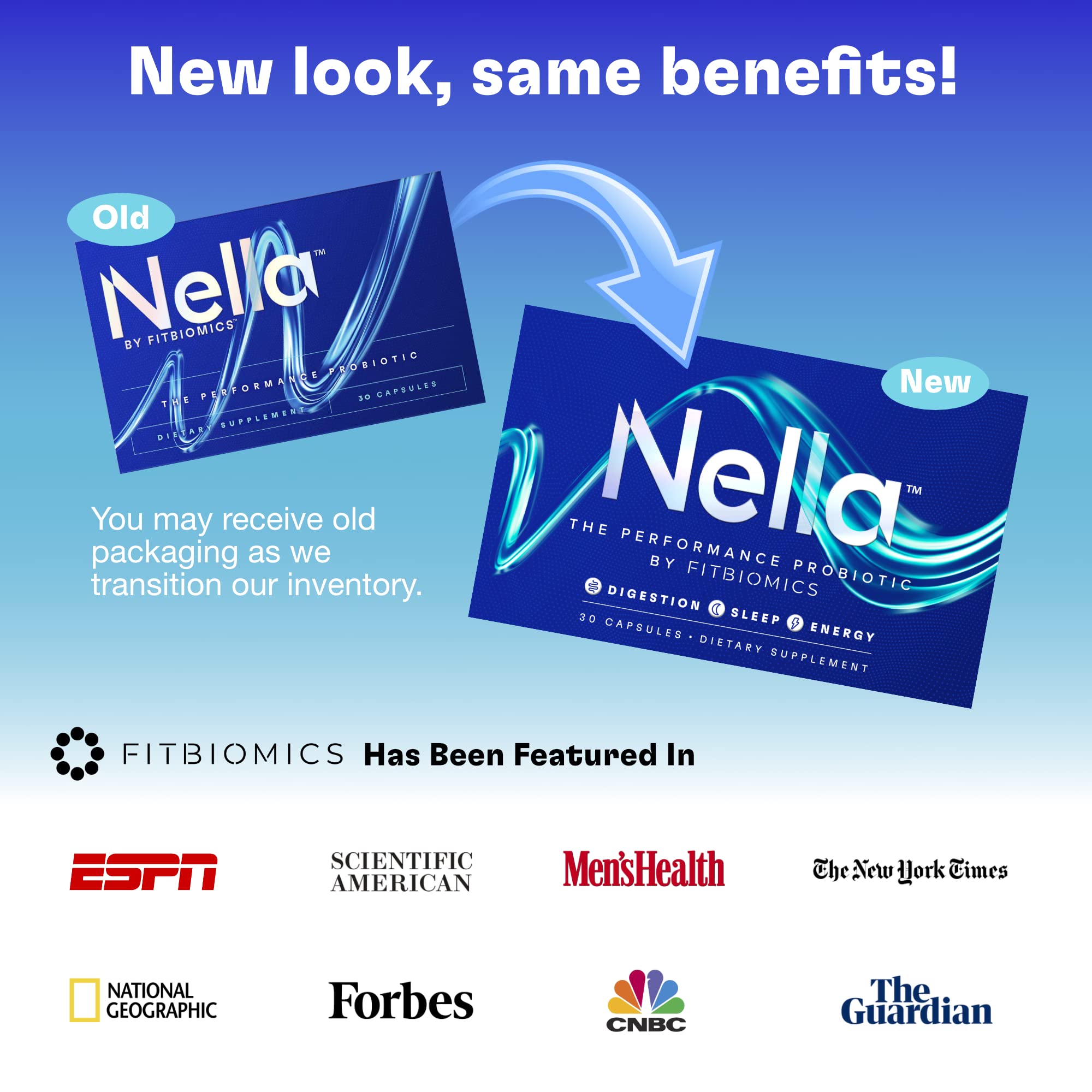 FITBIOMICS Nella Gut Health Supplements for Women & Men (30 Capsules) FITBIOMICS uk supplements