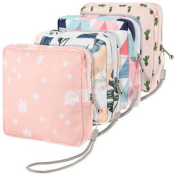 4Pcs Sanitary Napkin Storage Bag, Small Menstrual Period Bag Period Pouch Waterproof Abeillo uk supplements