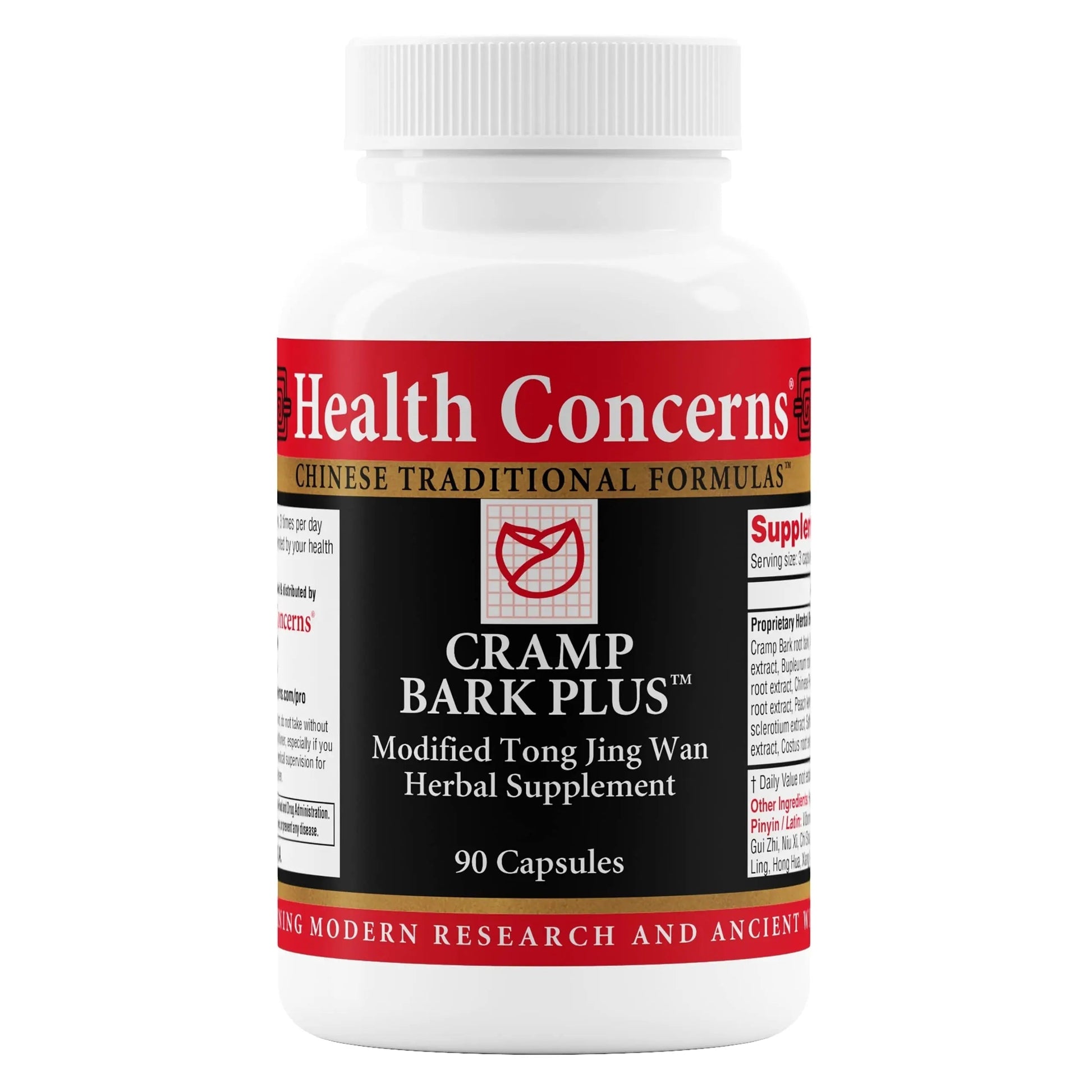 Health Concerns Cramp Bark Plus – Menstrual Cramp Relief & Hormonal Balance – Circulation Support – Dong Quai, Black Cohosh, Bupleurum & Chinese Herbs – Herbal Supplement for Women – 90 Capsules Health Concerns uk supplements