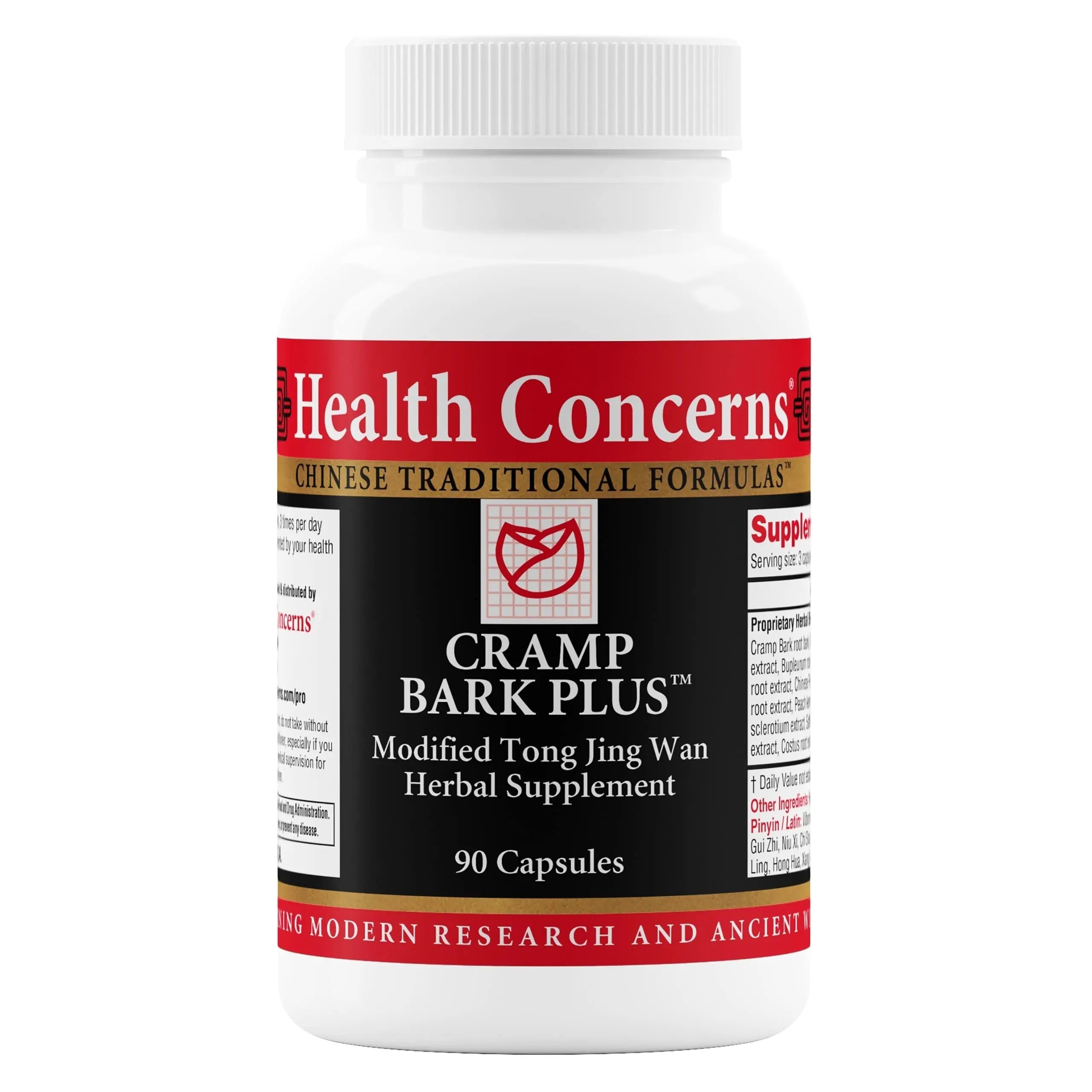 Health Concerns Cramp Bark Plus – Menstrual Cramp Relief & Hormonal Balance – Circulation Support – Dong Quai, Black Cohosh, Bupleurum & Chinese Herbs – Herbal Supplement for Women – 90 Capsules Health Concerns uk supplements