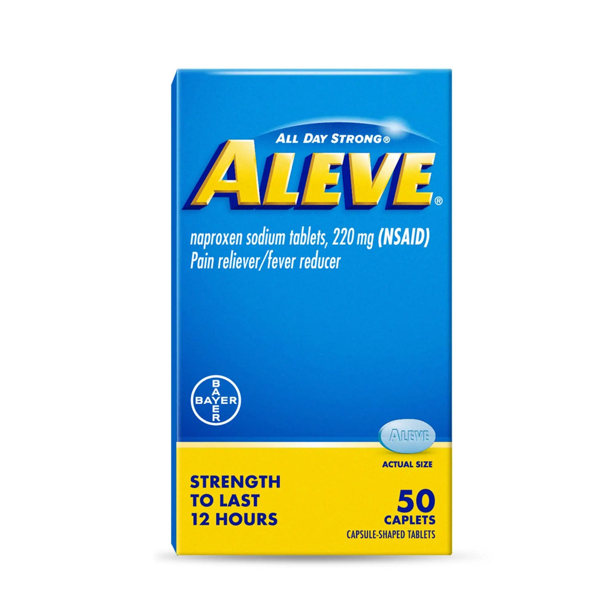 Aleve Pain Relief Naproxen Sodium Caplets ‐ 50 Count Aleve uk supplements