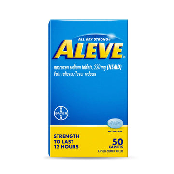 Aleve Pain Relief Naproxen Sodium Caplets ‐ 50 Count Aleve uk supplements