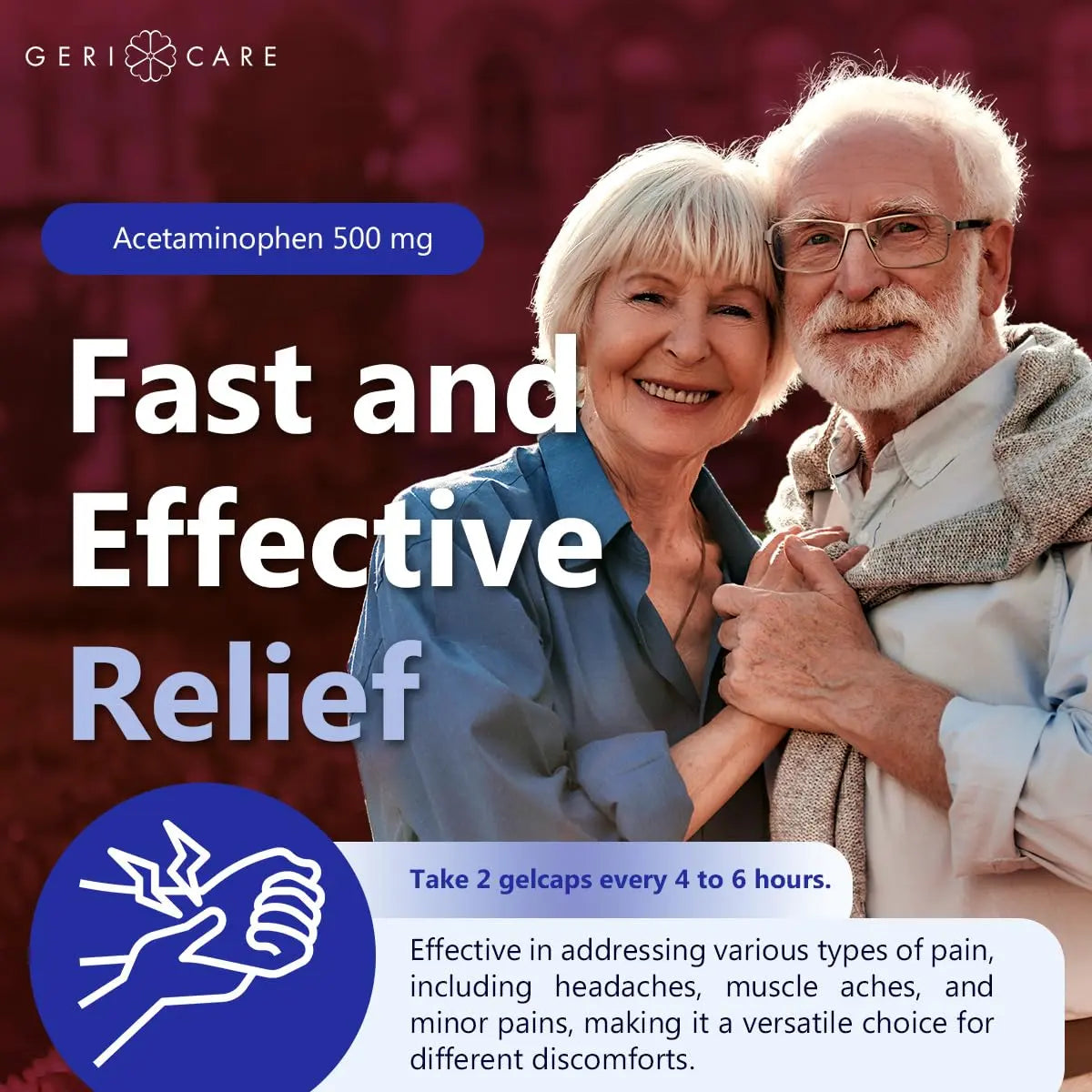 Extra Strength Rapid Release Pain Relief Gelcaps, 100count GeriCare uk supplements