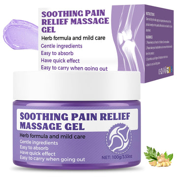 Soothing Massage Gel (100g) - Joint Relief Purple Gel, Natural Ingredients Soothing Relief Cream, Fast-Absorbing Jointgel Cream for Soothing Joint, Shoulder, Knee, Back, Lumbar & Muscle Stiffness Vereclue uk supplements