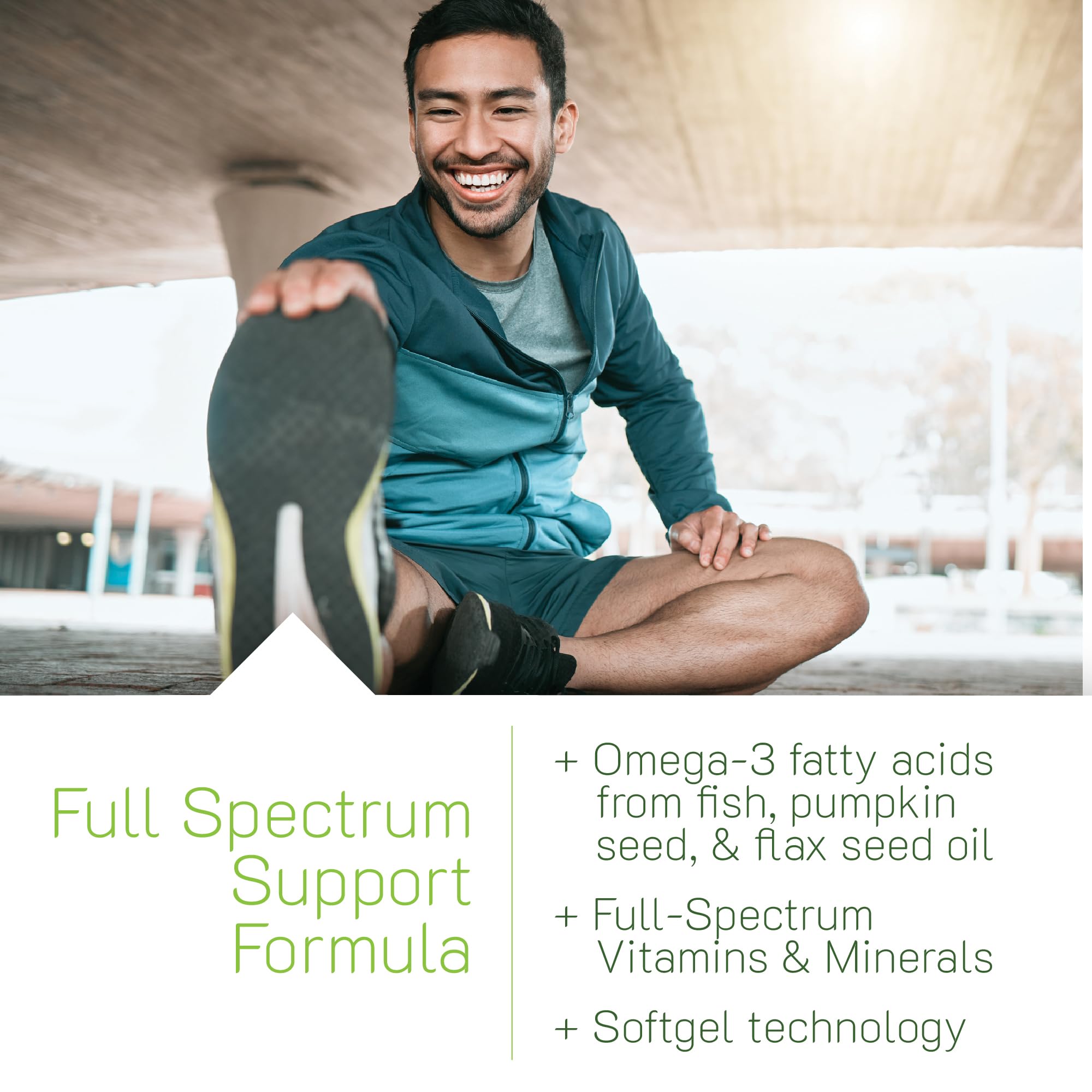Irwin Naturals Men's Living Green Liquid-Gel Multi - 70 Essential Nutrients, Full-Spectrum Vitamin Supplements for Men, Wholefood Blend - Promotes Brain & Adrenal Support - 120 Liquid Soft-Gels Irwin Naturals uk supplements
