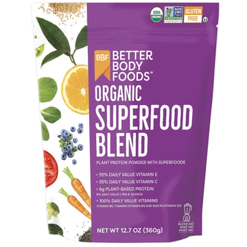 BetterBody Foods Organic Superfood Powder with Protein, Vitamins C, E, and B12 (12.7 oz.) BetterBody Foods uk supplements