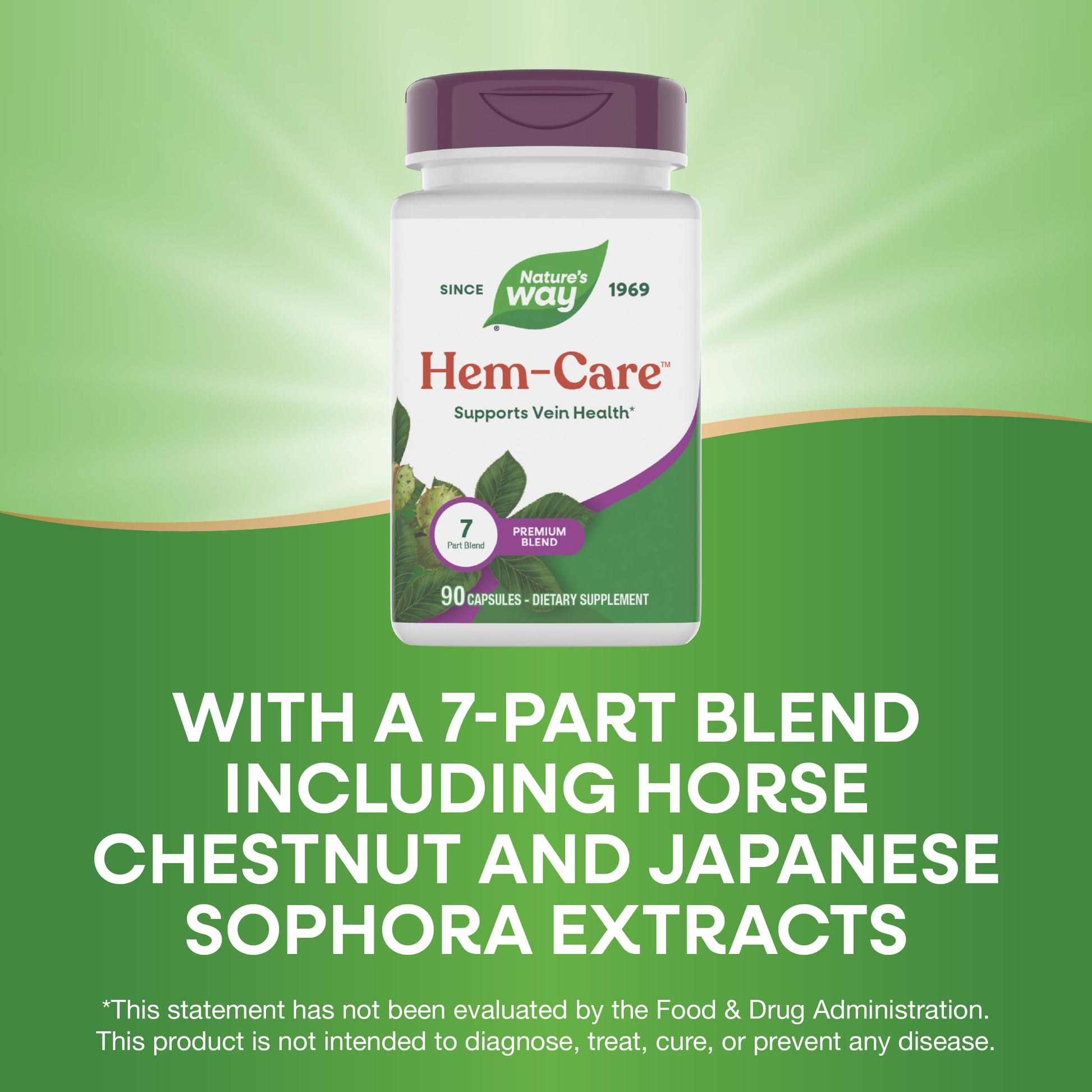 Nature's Way Premium Hem-Care, Unique Vein Health Blend*, 90 Capsules Nature's Way uk supplements