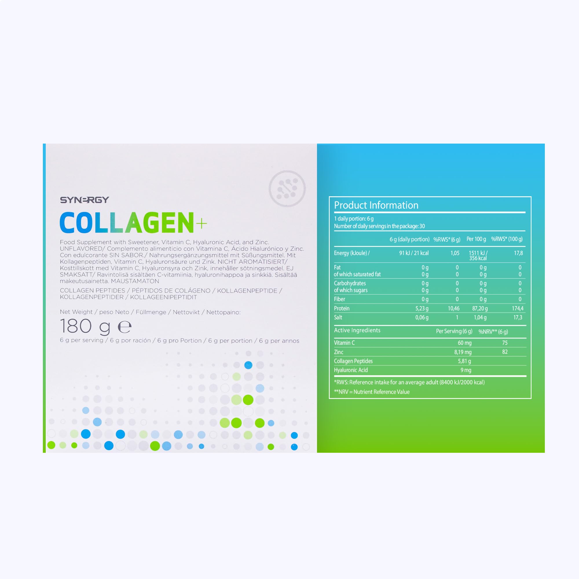 Synergy Worldwide Collagen+ 30 doses | 5810mg Collagen with Vitamin C, Hyaluronic Acid and Zinc Synergy Worldwide uk supplements