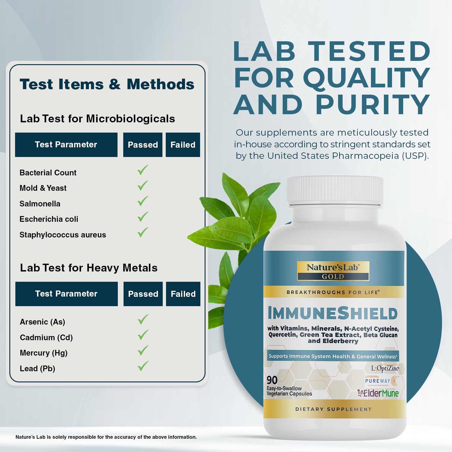 Nature's Lab Gold ImmuneShield - Supports Immune System Health & General Wellness* - 90 Capsules (30 Day Supply) Nature's Lab uk supplements