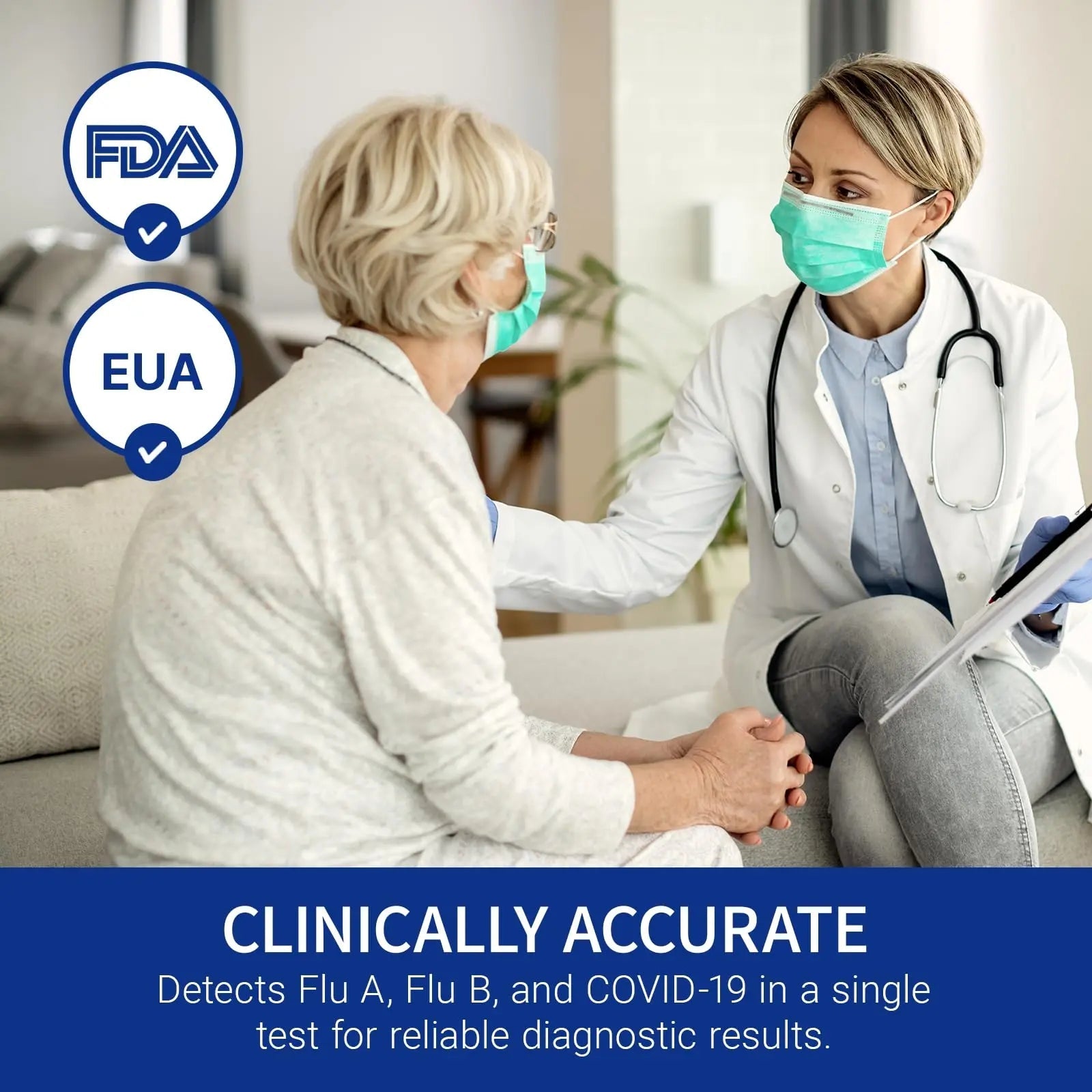 CorDx TyFast at Home Flu A/B & COVID-19 Multiplex Rapid Test Kit, Easy, Accurate, Fast Results in 10 Minutes, 3 in 1 Combo Kit, 5 Tests CorDx uk supplements