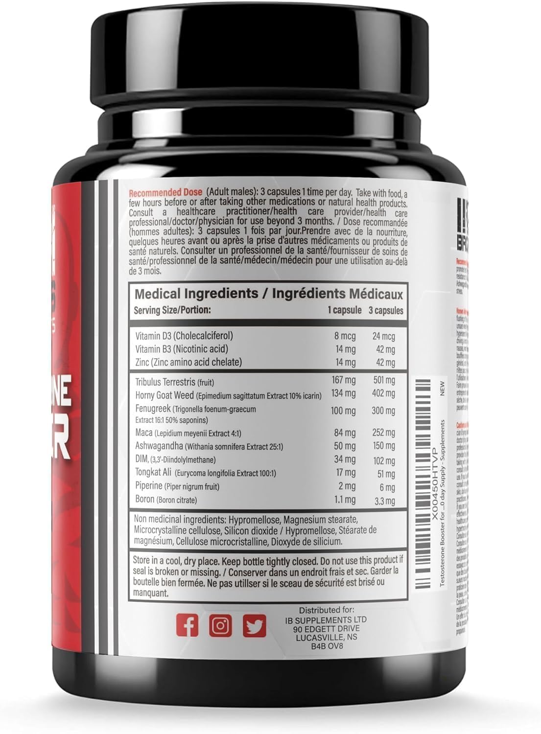 Iron Brothers Men’s Testosterone Support Supplement – Tribulus, Tongkat Ali, Ashwagandha & DIM – Daily Performance & Vitality Formula – with Fenugreek & Zinc – 30 Day Cycle – 90 Capsules Iron Brothers Supplements uk supplements
