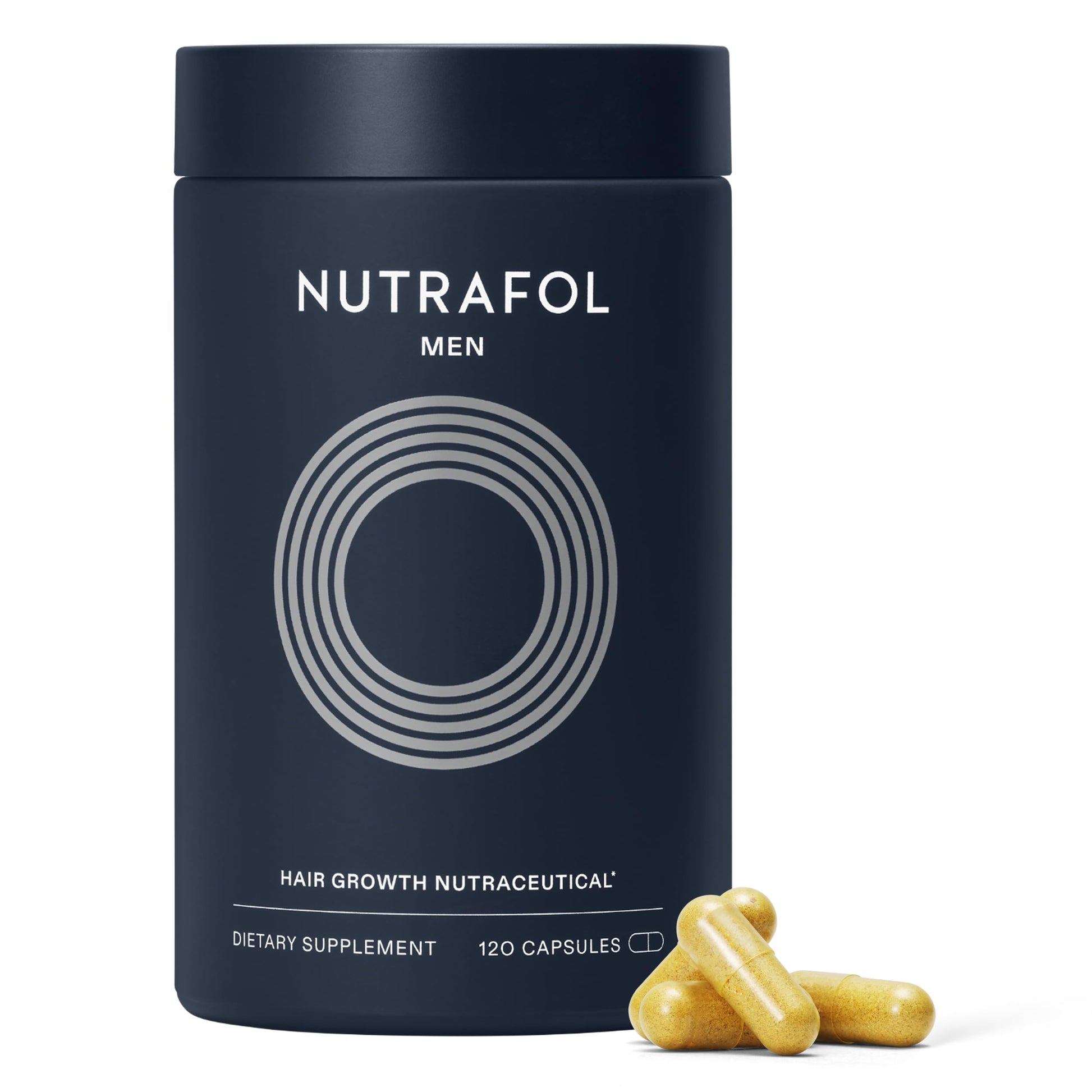 Nutrafol Men's Hair Growth Supplements, Clinically Tested for Visibly Thicker Hair and Scalp Coverage, Dermatologist Recommended - 1 Month Supply Nutrafol uk supplements