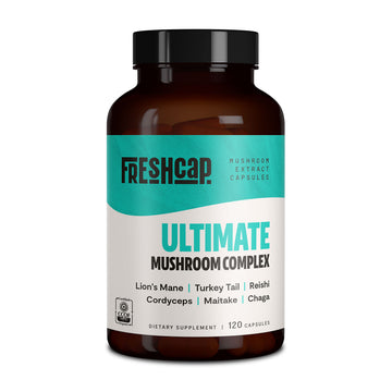 FreshCap Ultimate Mushroom Complex - Lions Mane, Reishi, Cordyceps, Chaga, Turkey Tail FreshCap Mushrooms uk supplements