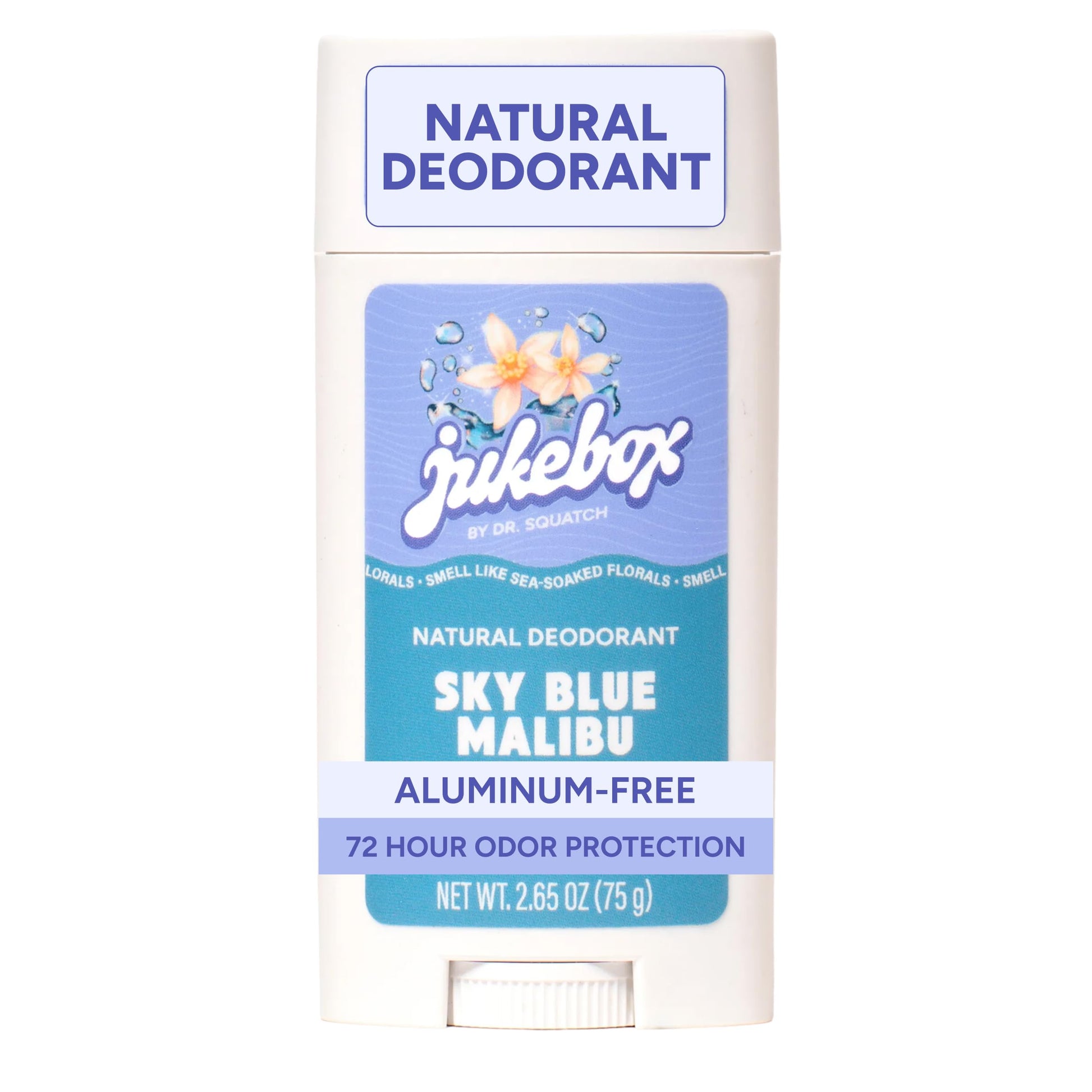 Jukebox Natural Women’s Deodorant – Aluminum Free, 72 Hour Odor Protection – Made with Arrowroot, Charcoal & Postbiotics – Sky Blue Malibu, 2.65 oz JUKEBOX uk supplements
