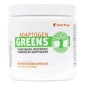 SaltWrap Adaptogen Greens - Mind-Body Resilience Formula - Caffeine-Free Nootropic for Stress, Focus, and Cognitive Performance - 90 Capsules SaltWrap uk supplements