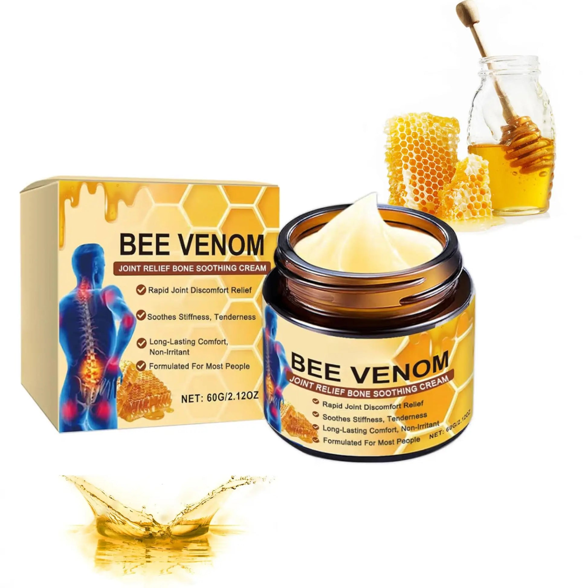 3 Diamonds Bee Venom Cream, Natural Joint & Bone Soothing Ointment for Back, Knees, Hands, Neck & Feet – Fast Absorbing Bee Venom Cream – 60g/2.12oz 3 Diamonds uk supplements